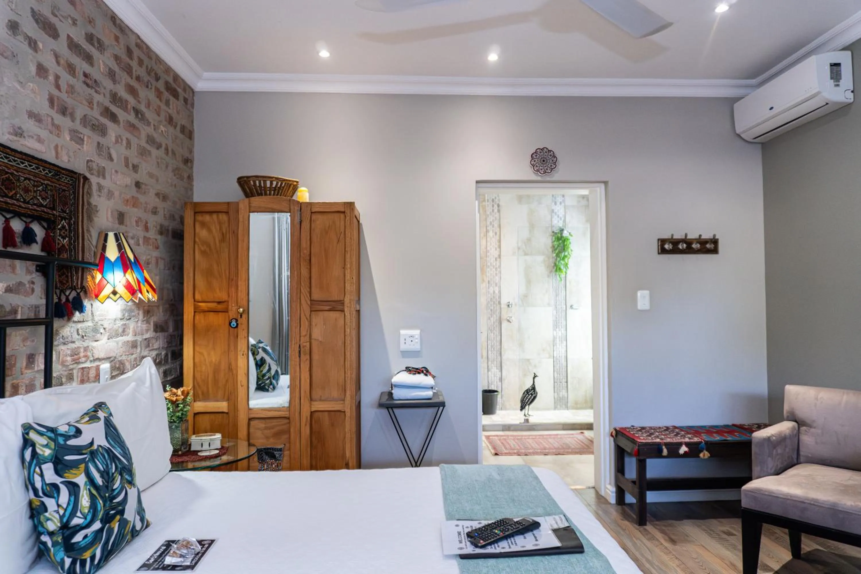 Bed in Earthbound Guest House