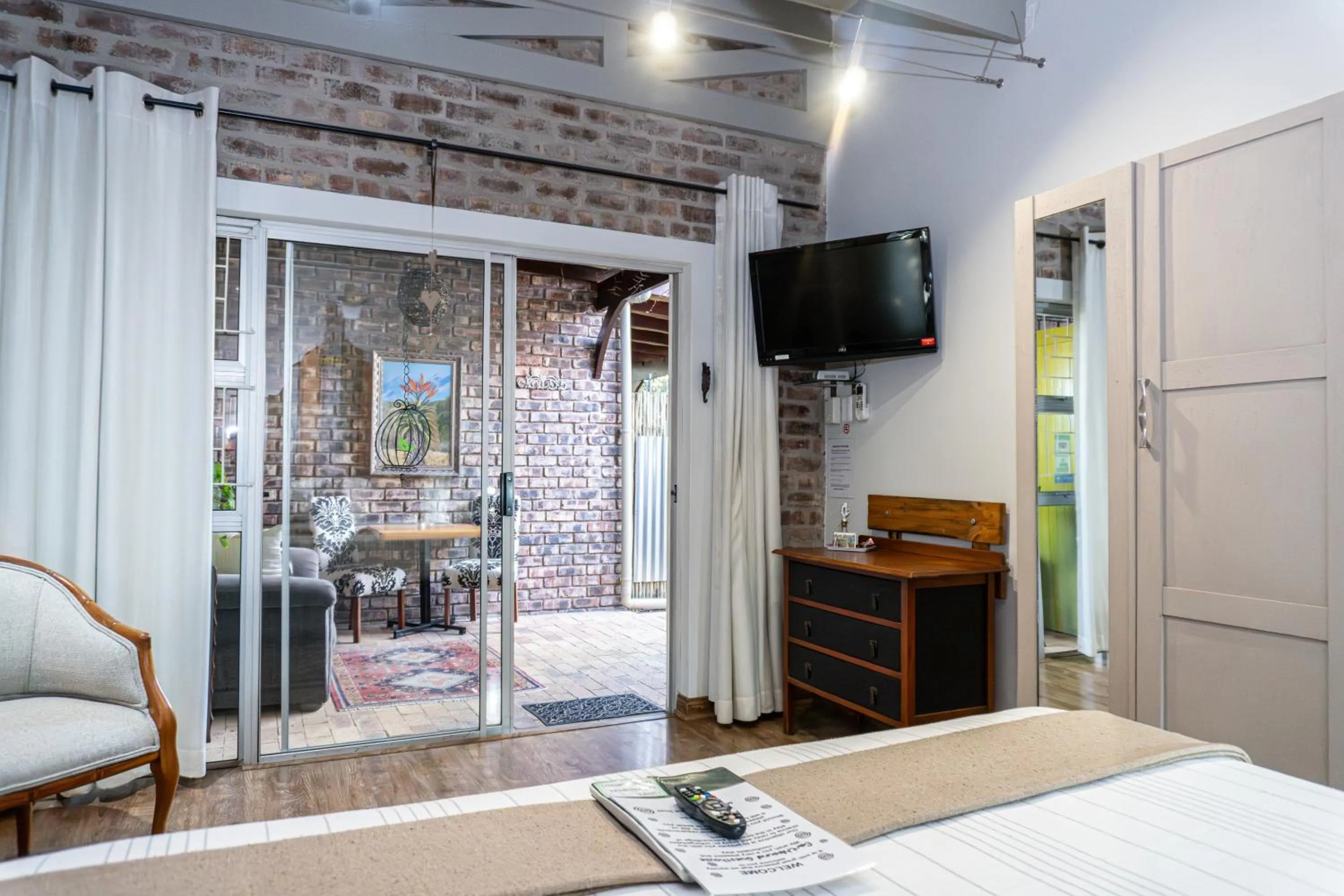 Bed in Earthbound Guest House