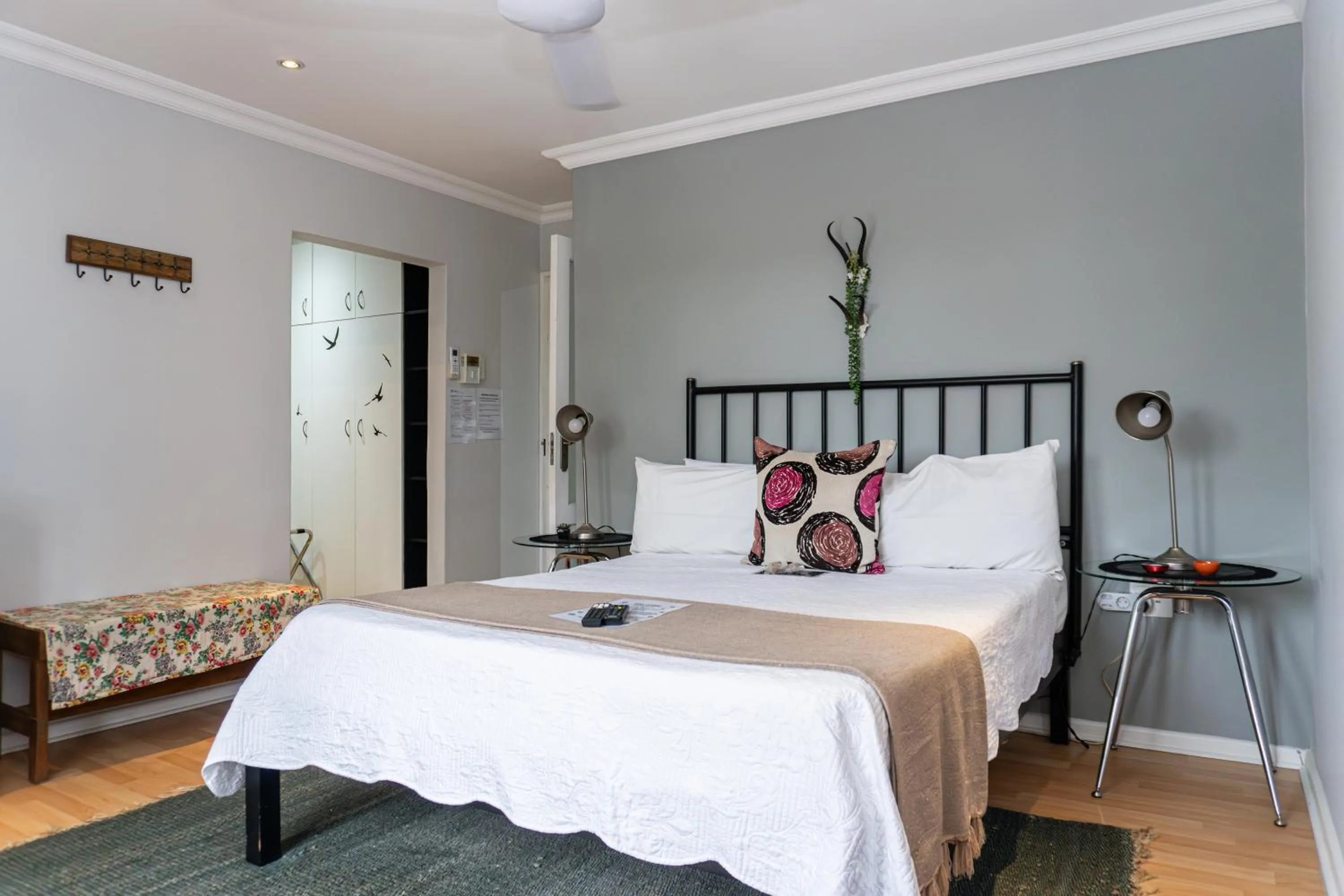 Bed in Earthbound Guest House