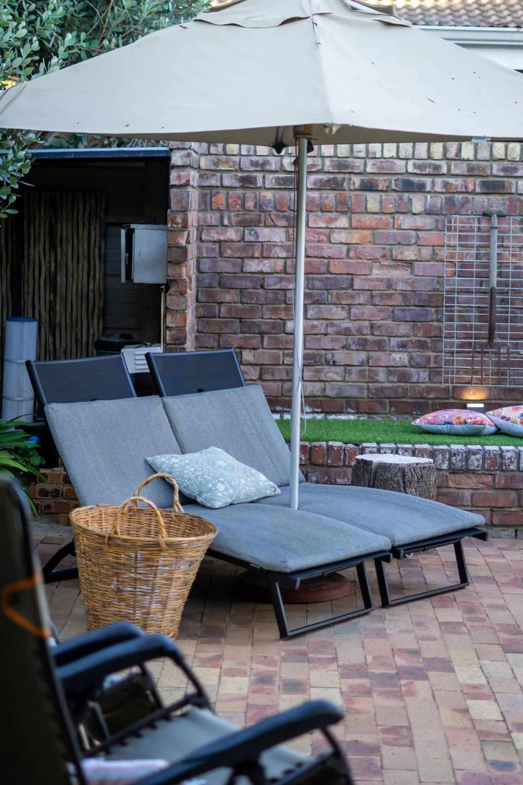 sunbed in Earthbound Guest House