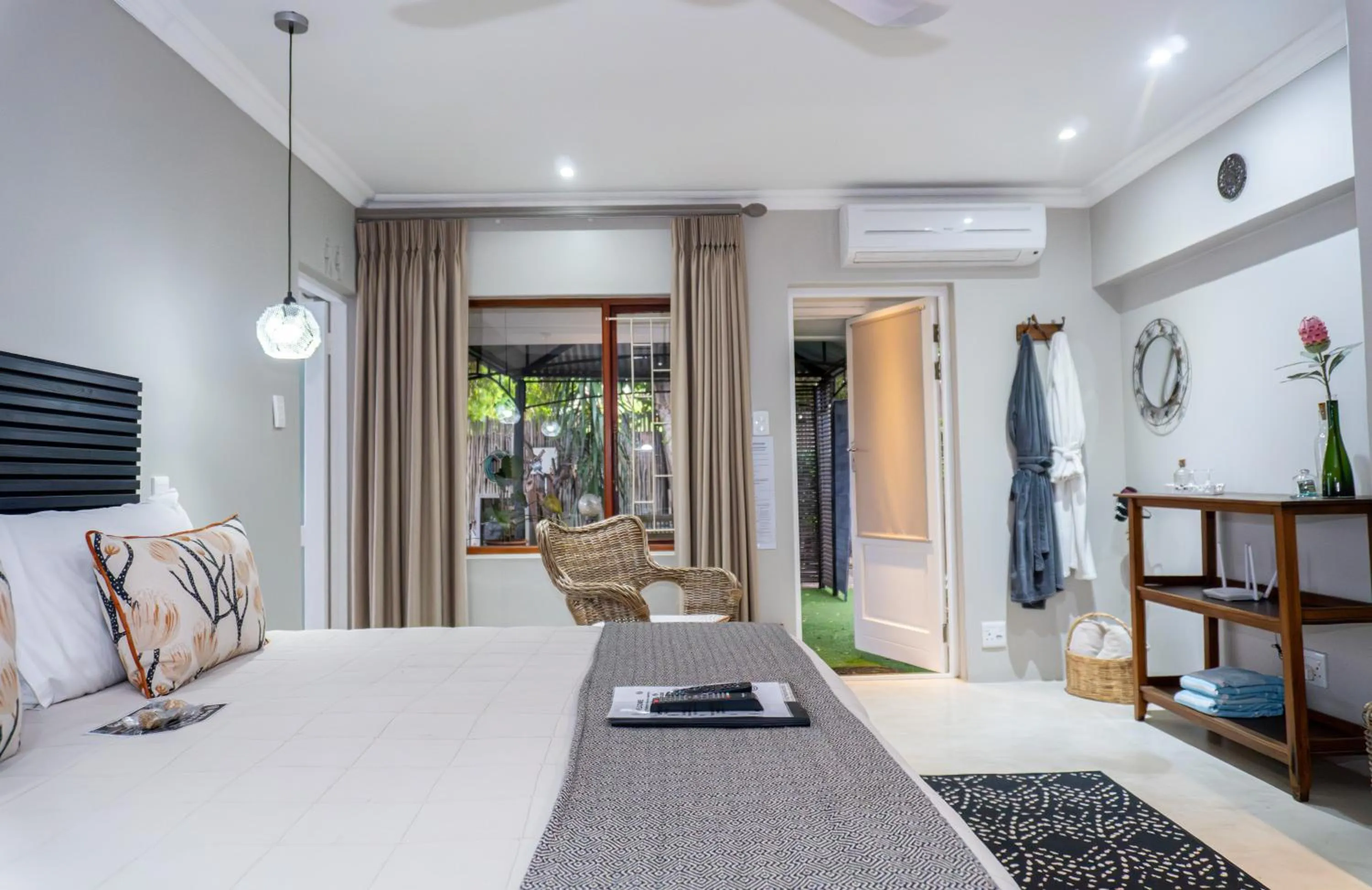 Bed in Earthbound Guest House