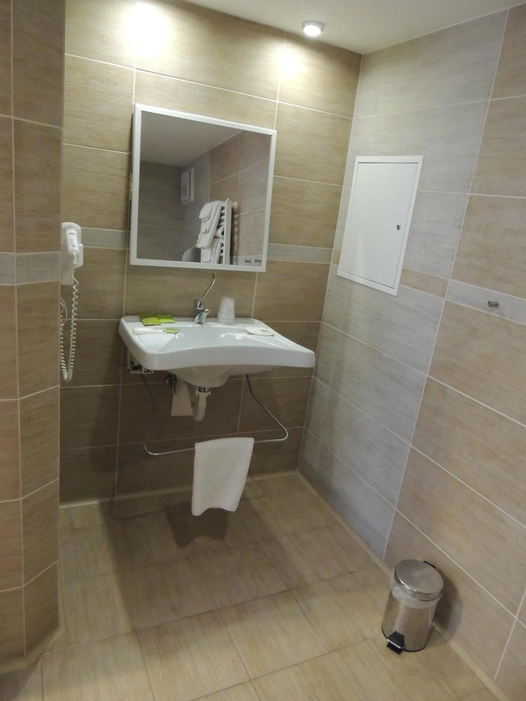 Bathroom in Soleil Apartman Szeged