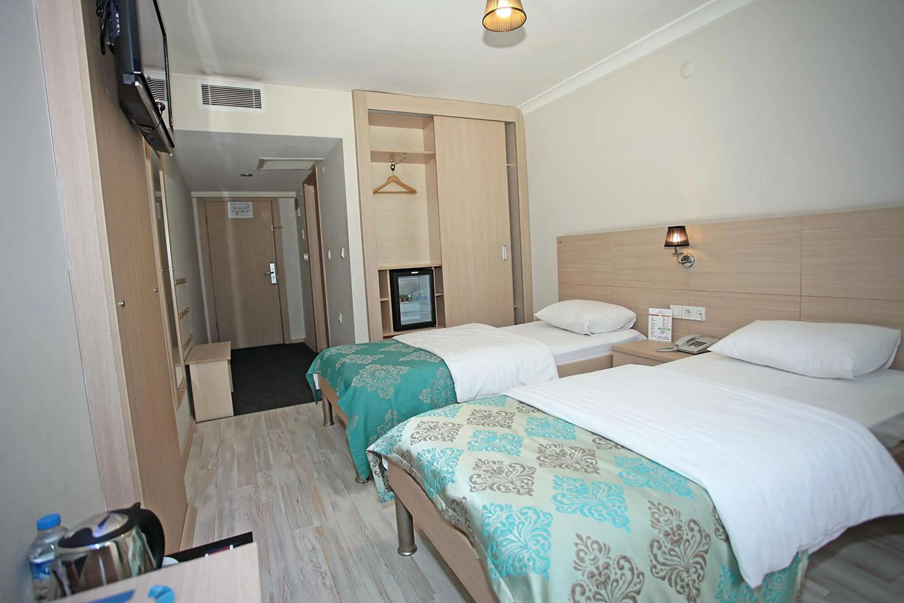 Bed in Yildizoglu Hotel