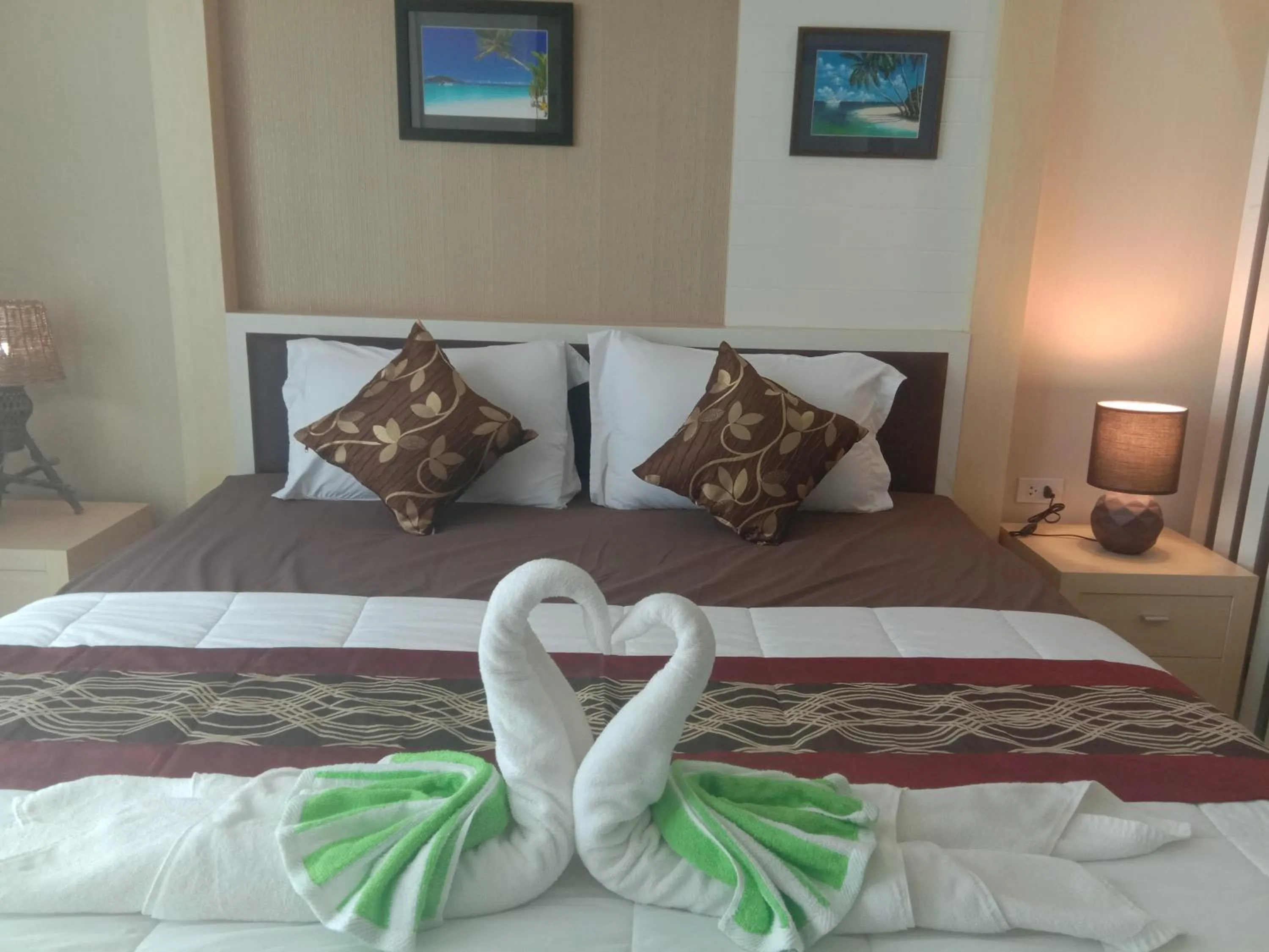 Bed in The Ozone Krabi Condotel