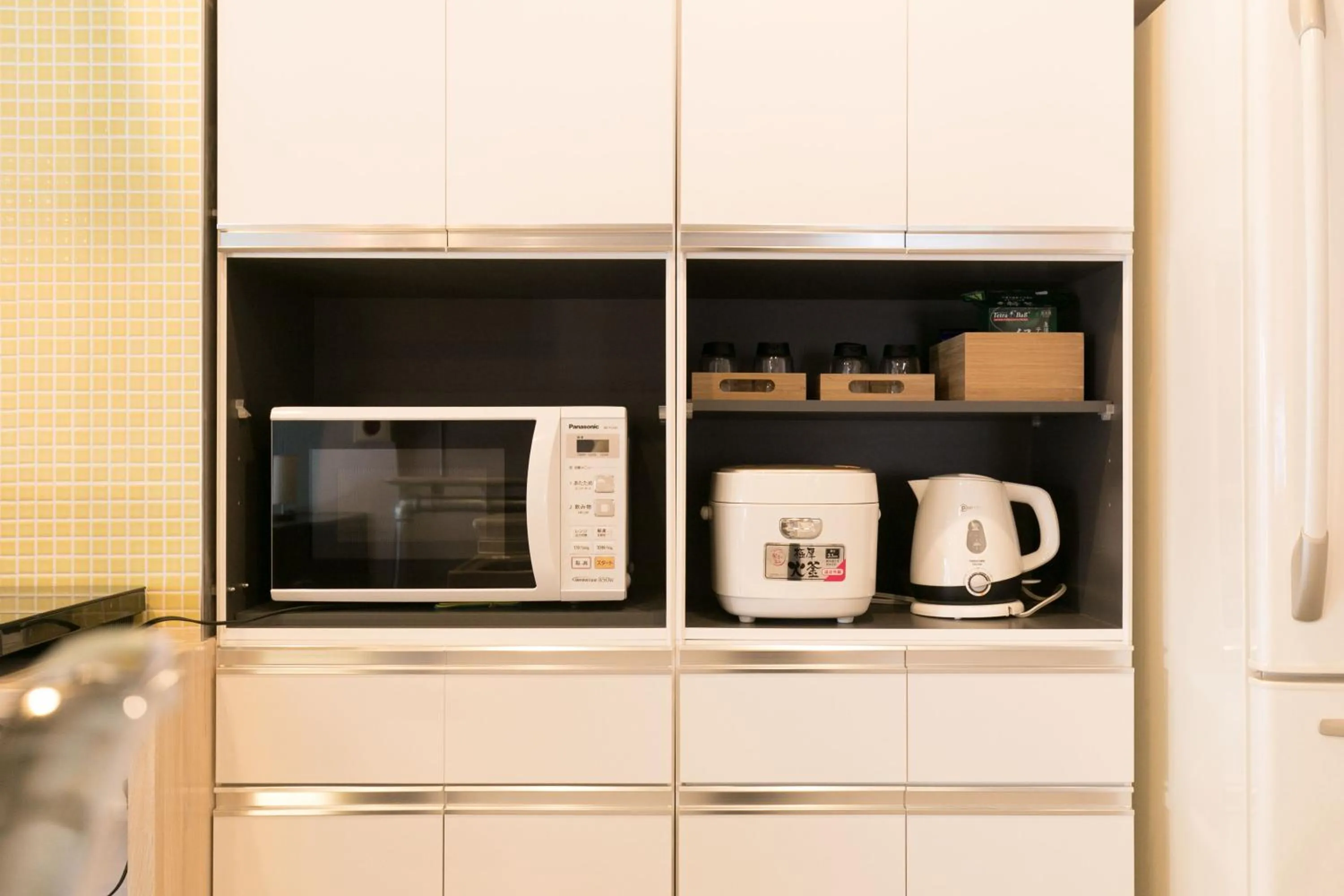 Kitchen or kitchenette in hostel DEN