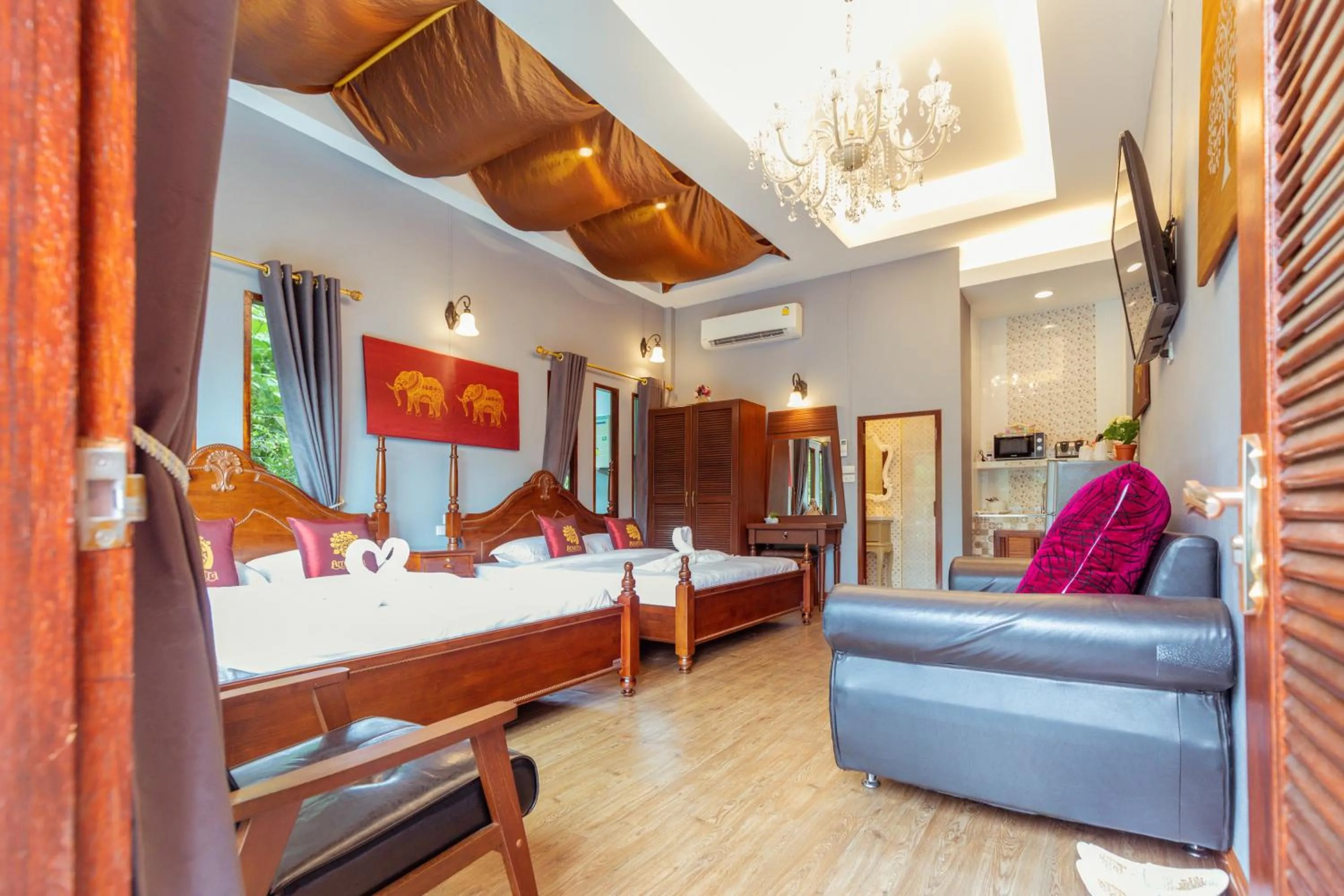 Bed in Amantra homestay & village