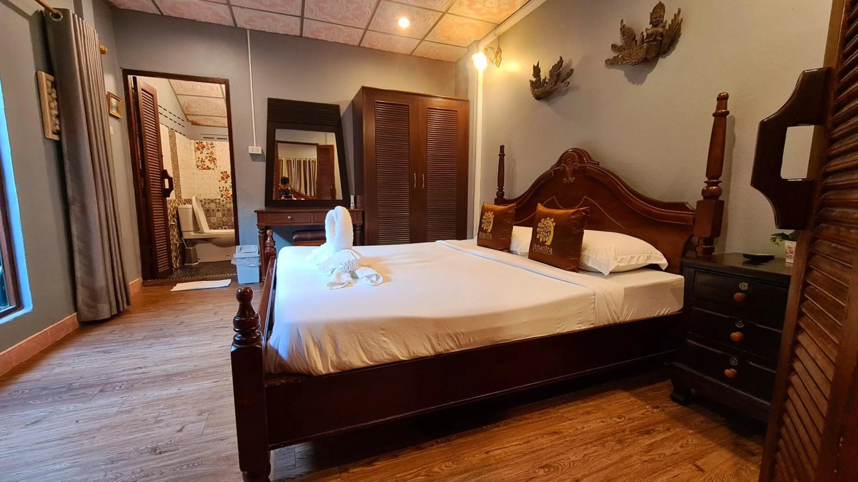 Bed in Amantra homestay & village