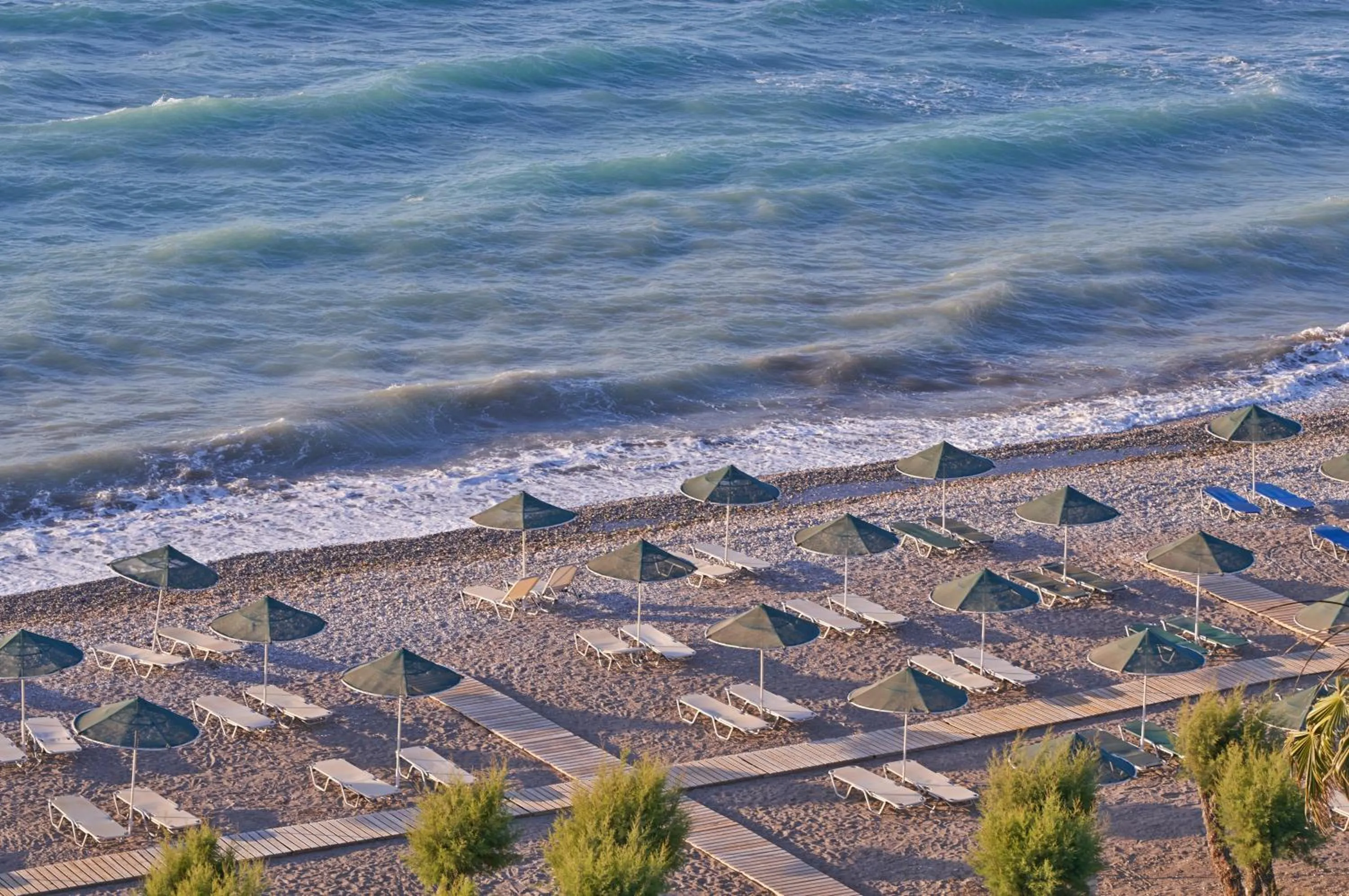 Beach, Bird's-eye View in Blue Bay Resort