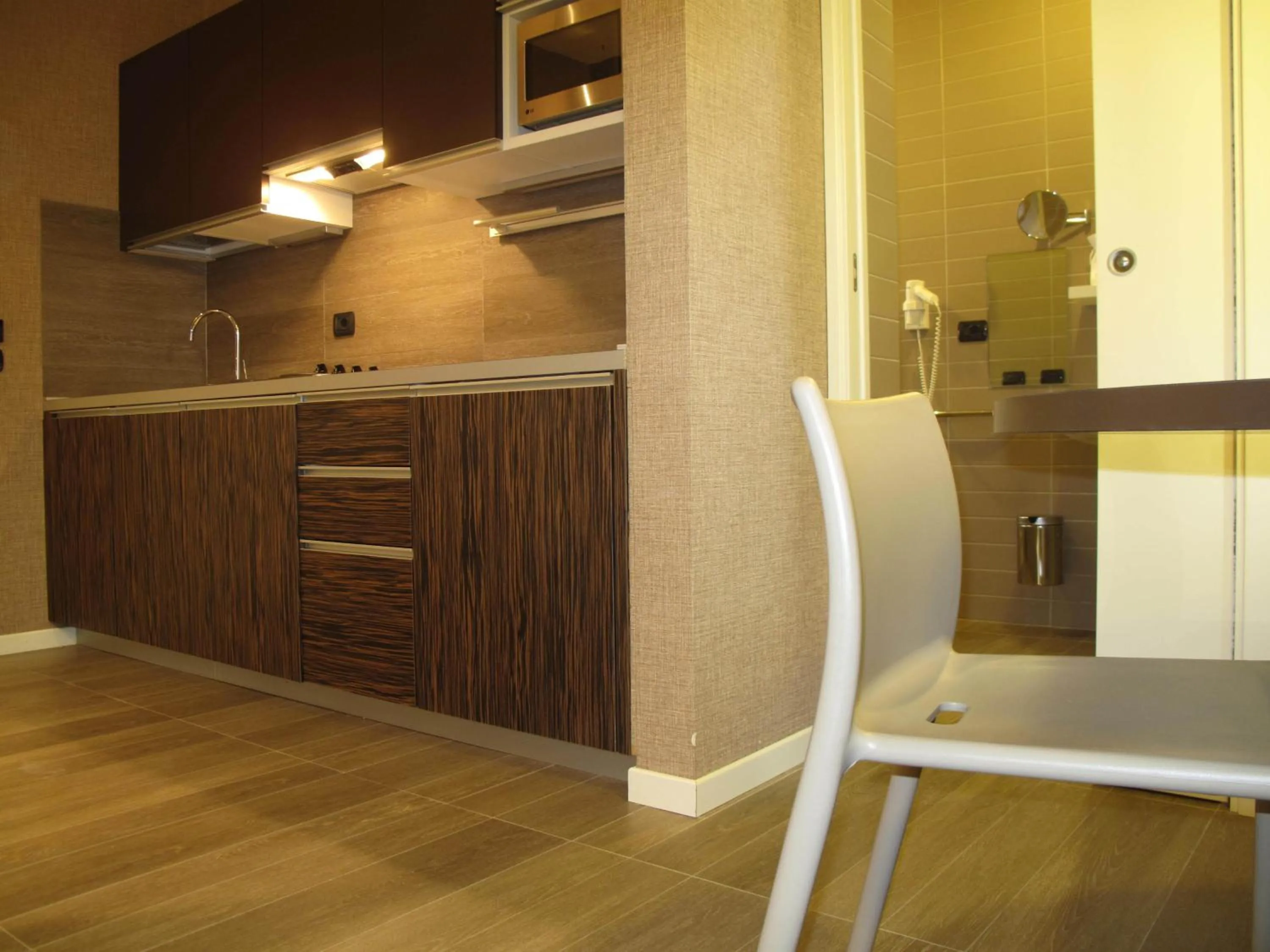 Kitchen or kitchenette in Hotel Locanda Stendhal