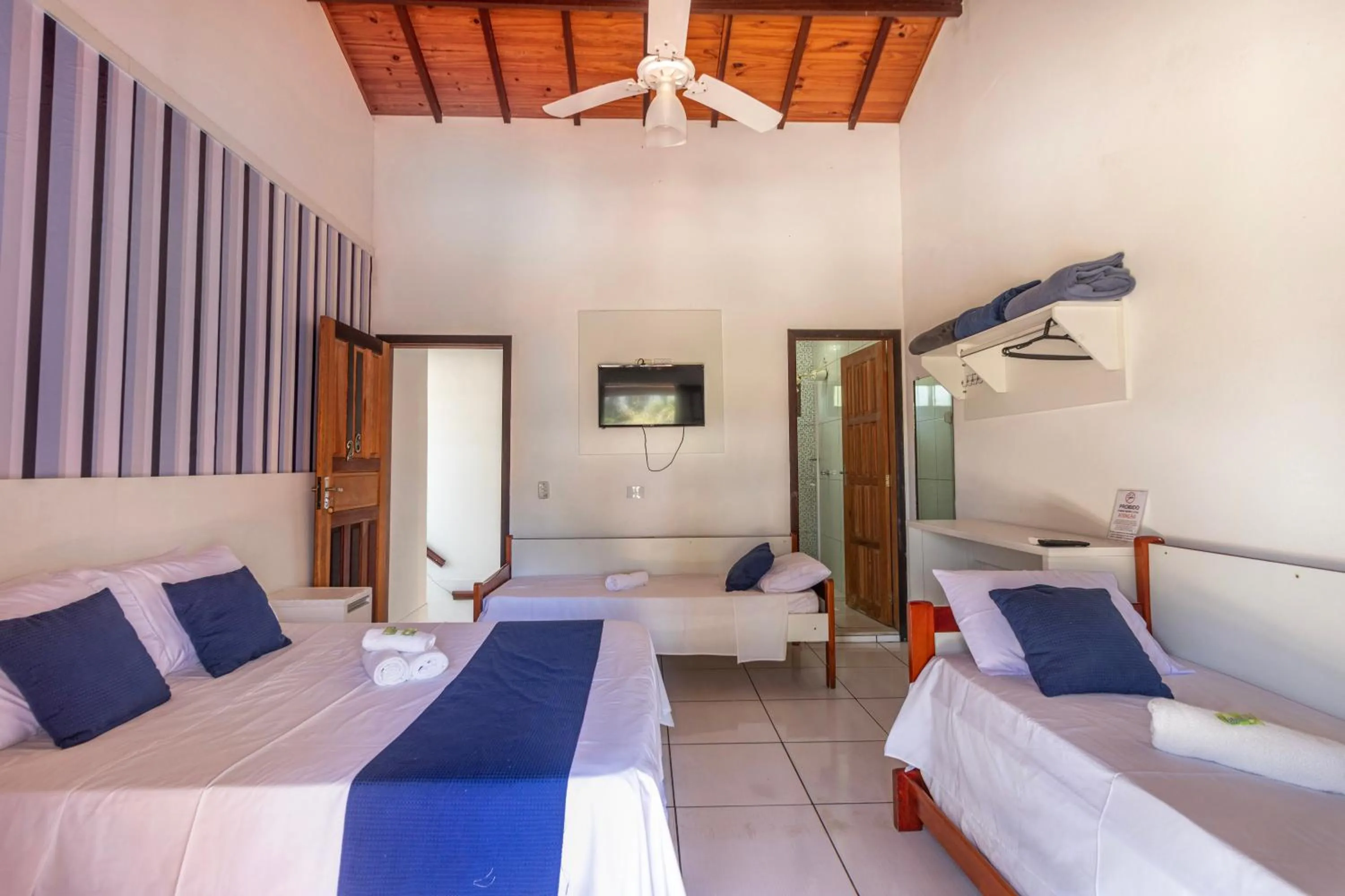 Bed in Pousada Mar Azul