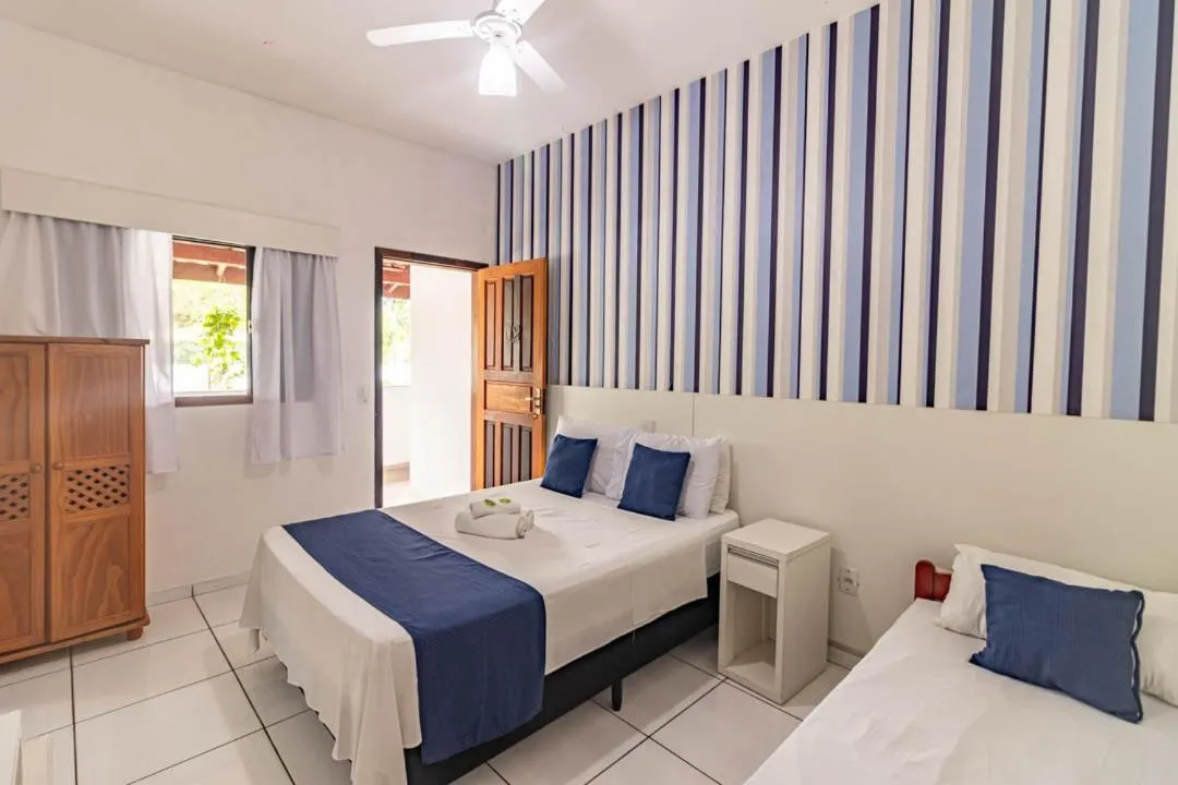 Bed in Pousada Mar Azul