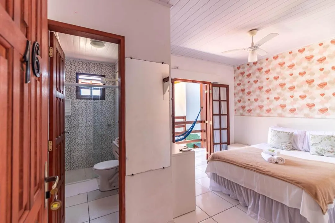 Bed in Pousada Mar Azul