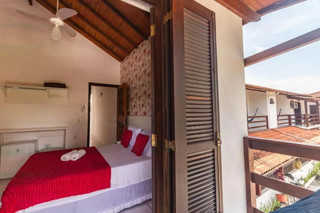 Bedroom, Bed in Pousada Mar Azul