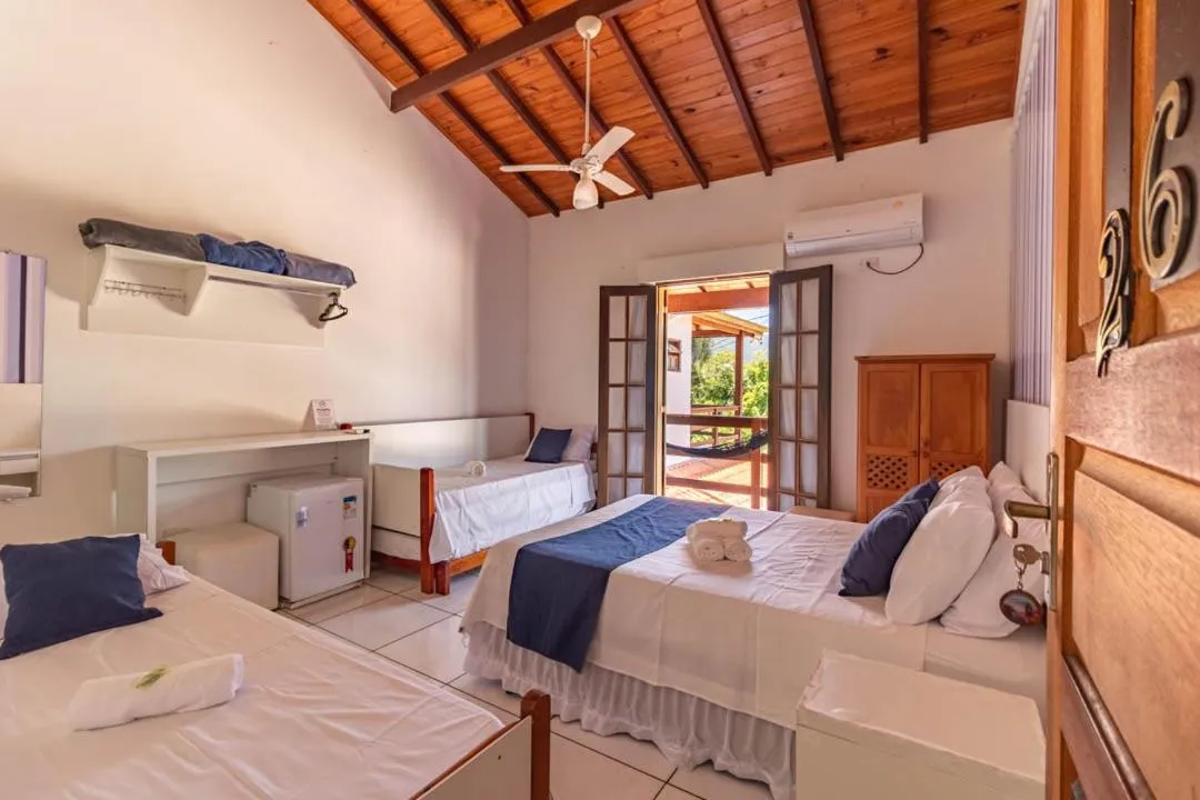 Bed in Pousada Mar Azul