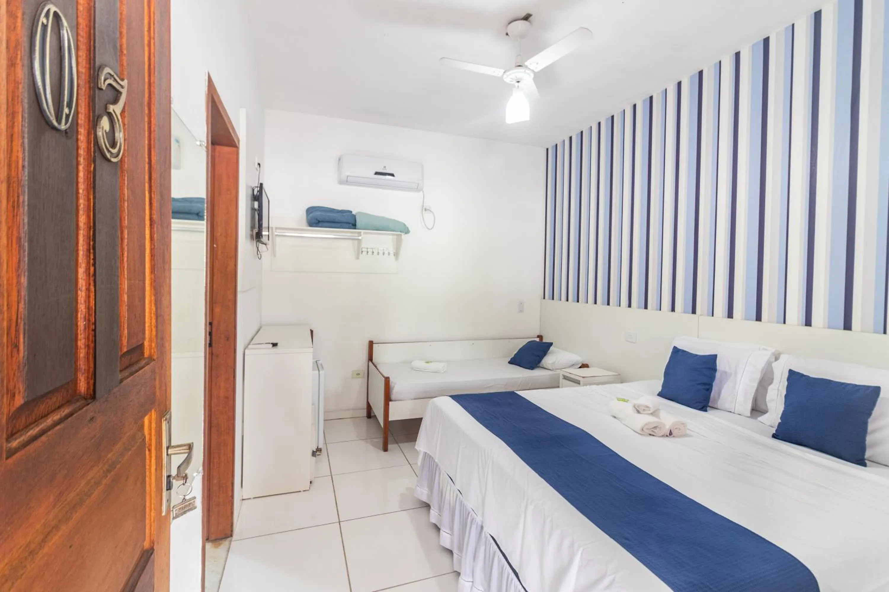 Bed in Pousada Mar Azul