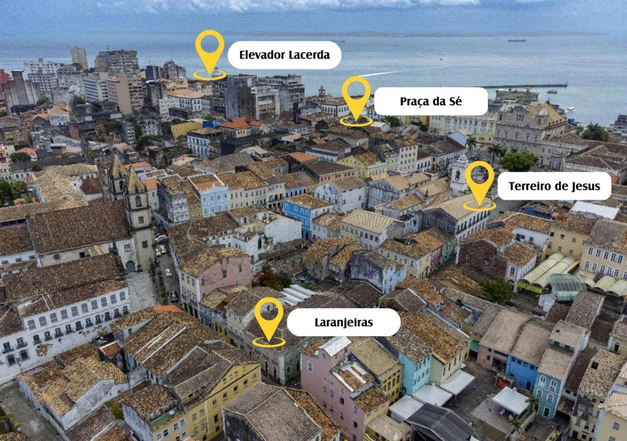 Bird's eye view in Laranjeiras Hostel