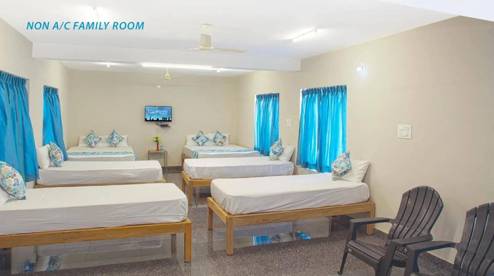 Bed in Blue Ocean Sands - On the Beach