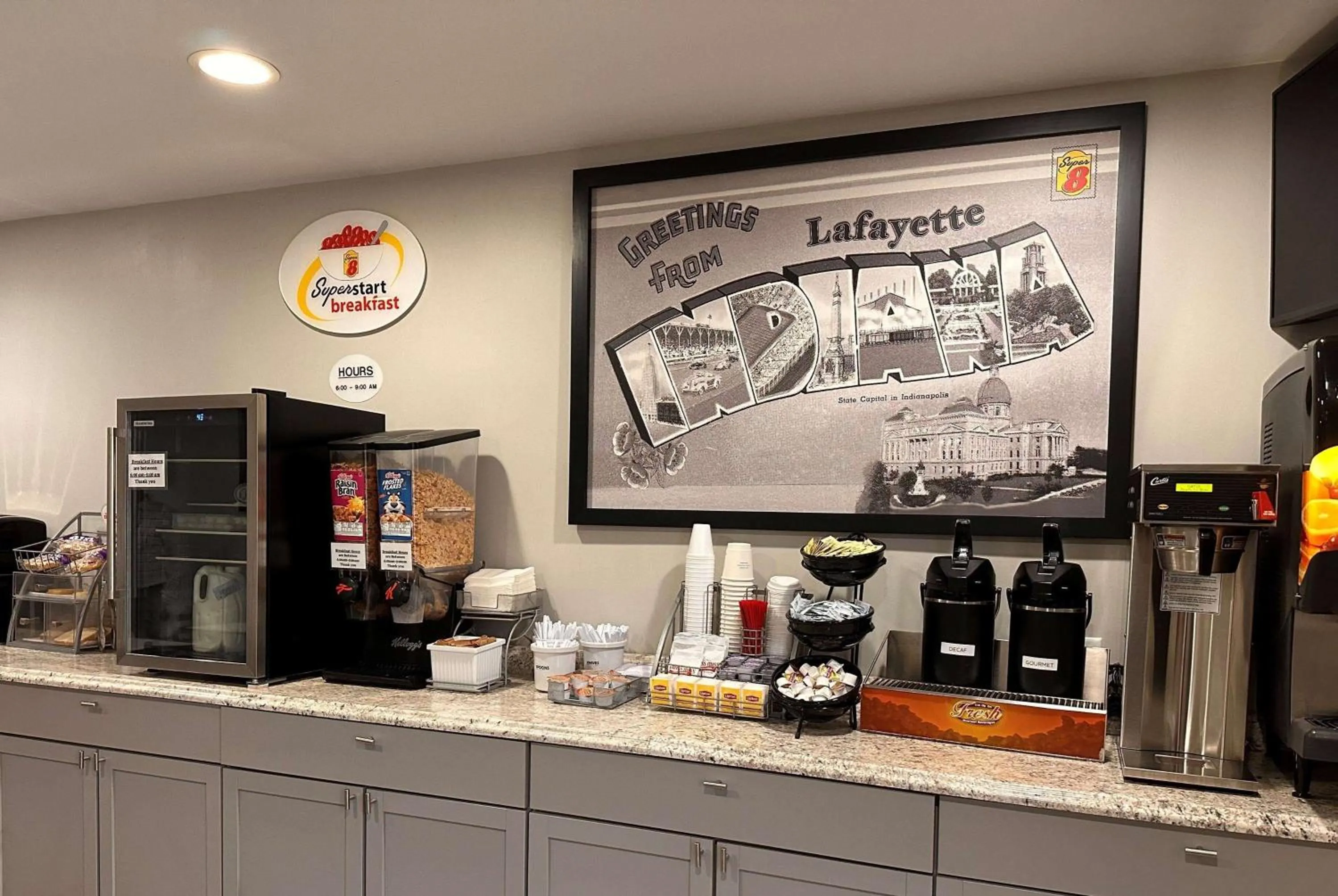 Breakfast in Super 8 by Wyndham Lafayette