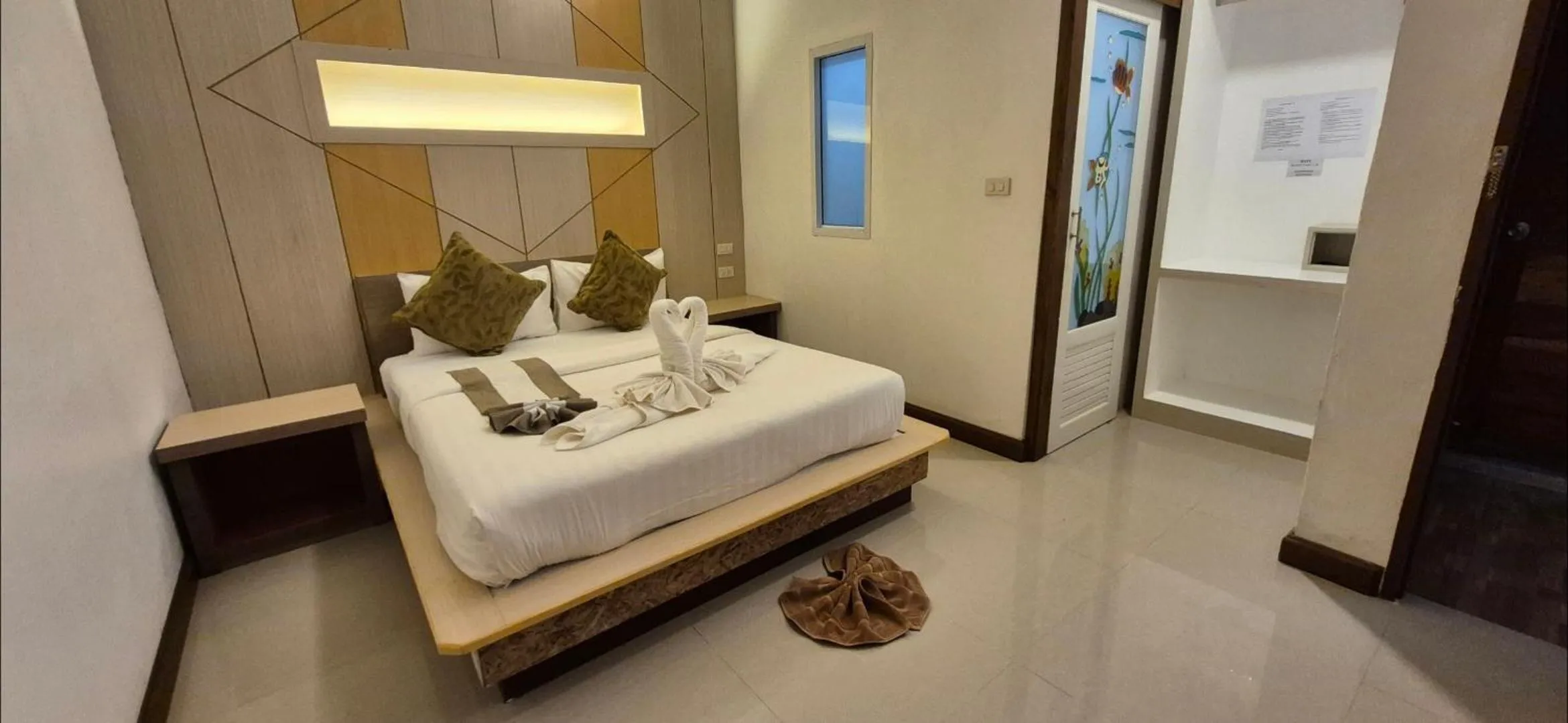 Bed in The Peace Tara House