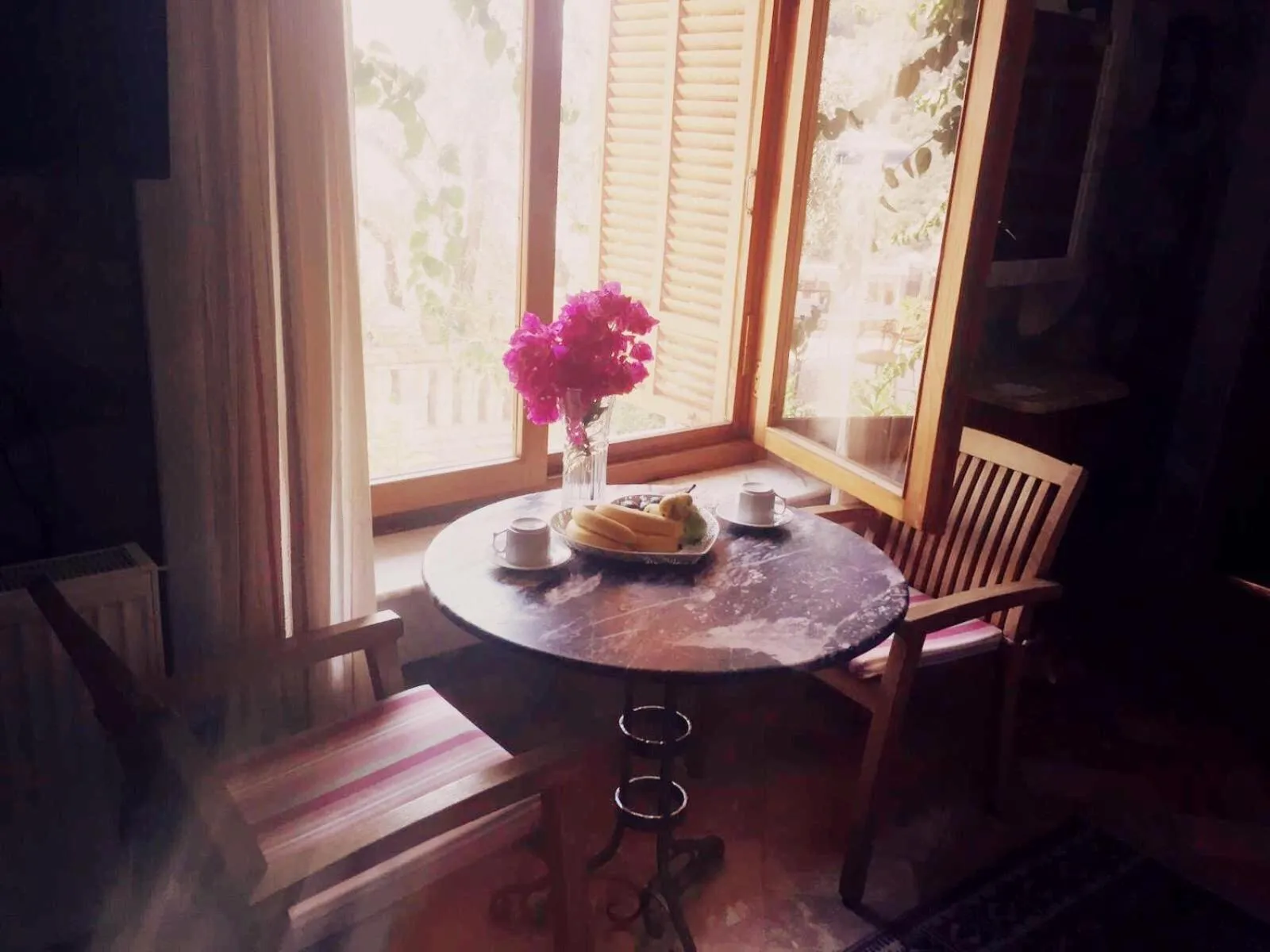 Seating area in Villa Symbola
