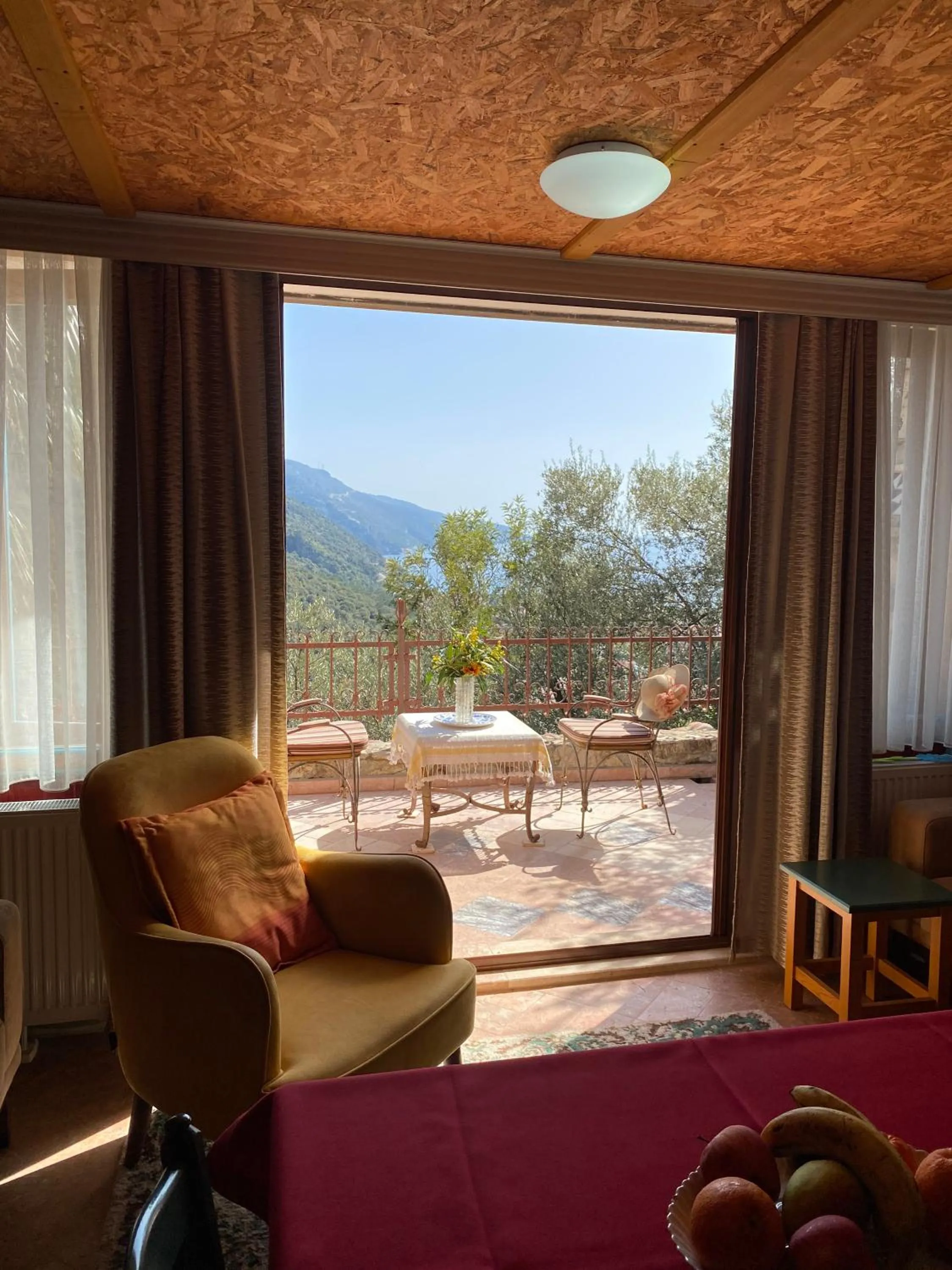 Seating area in Villa Symbola