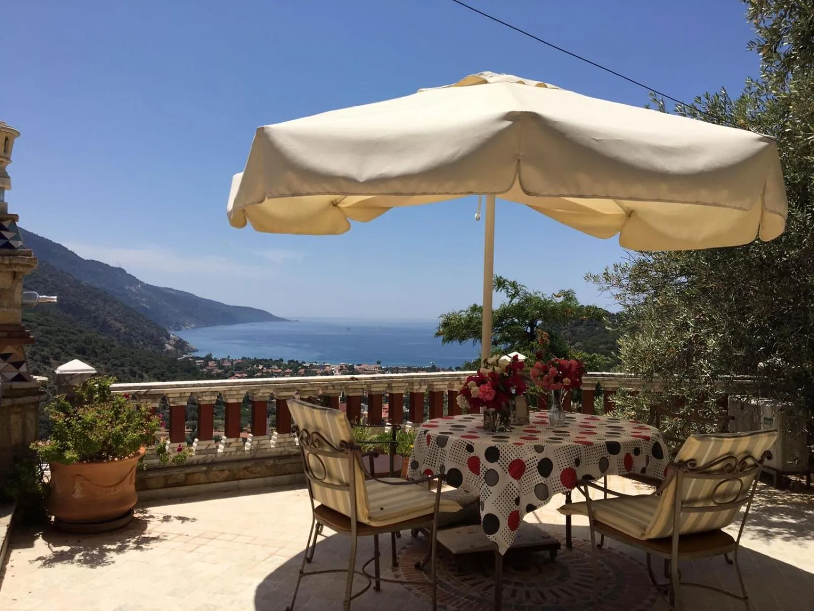 Balcony/Terrace in Villa Symbola