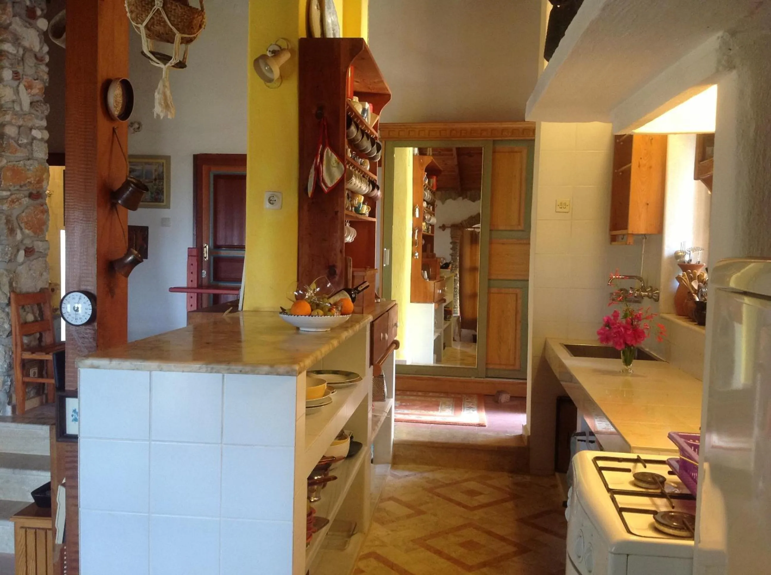 Kitchen or kitchenette in Villa Symbola
