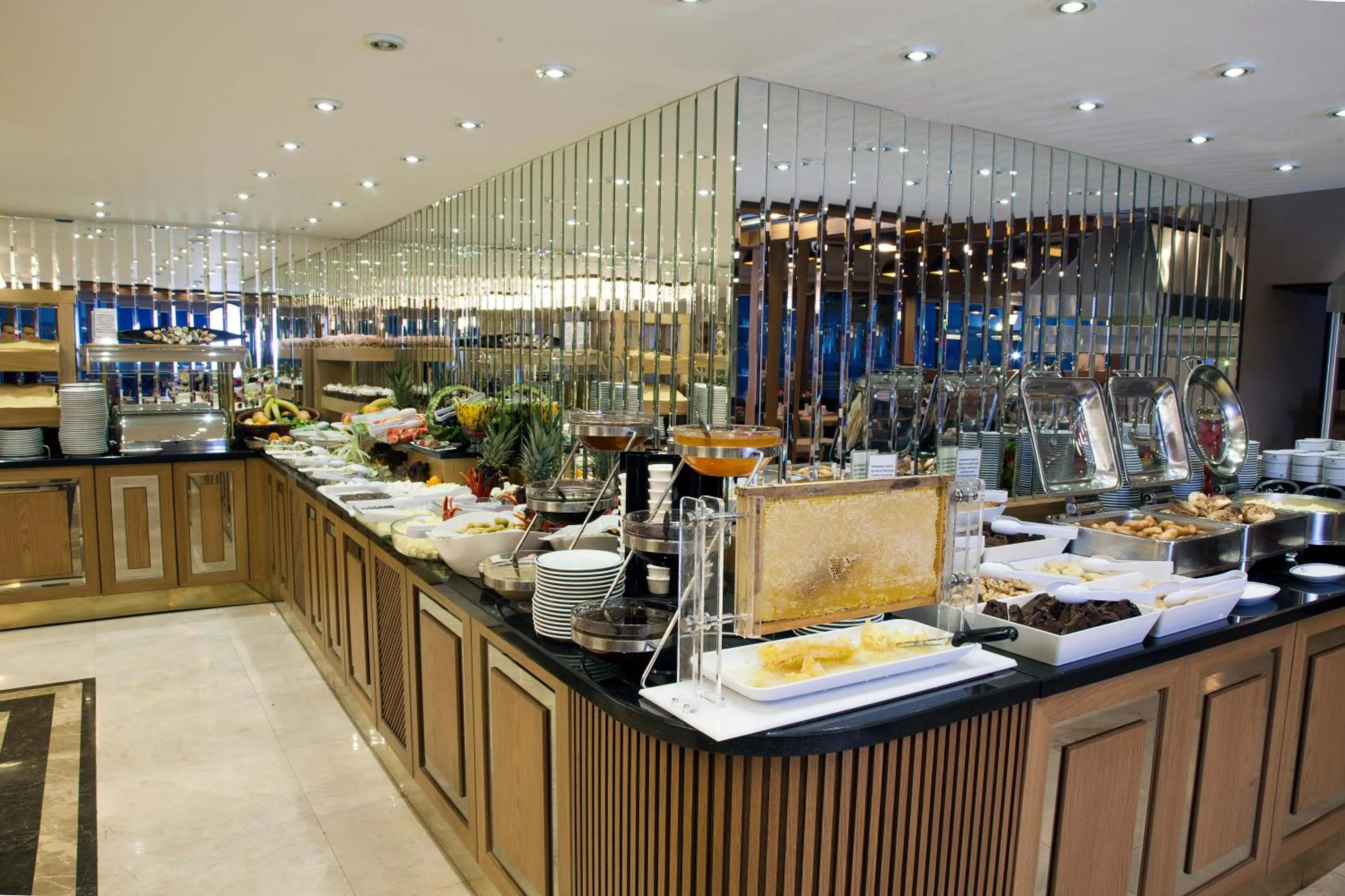 Buffet breakfast in Grand Asiyan Hotel