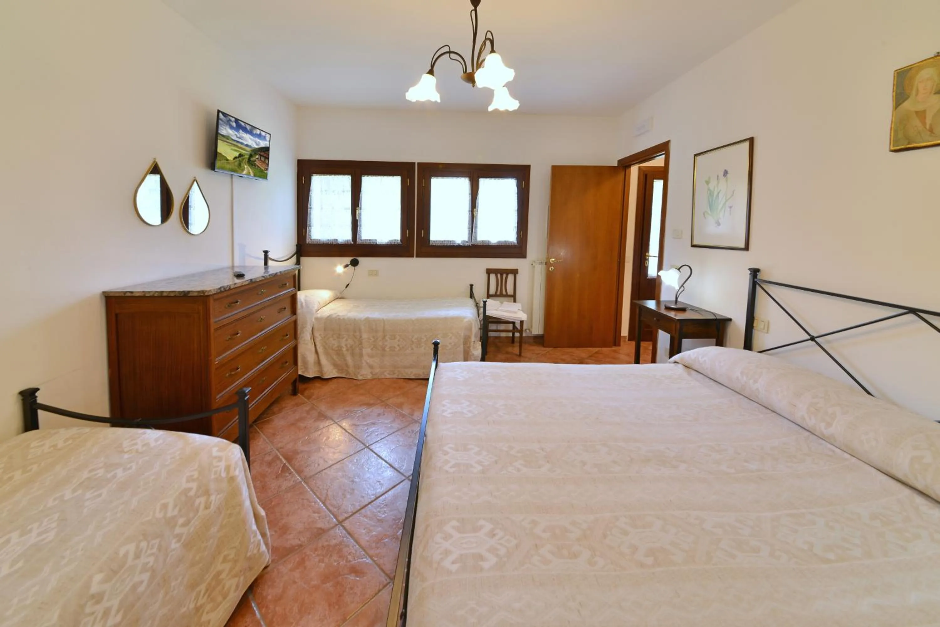 Bed in Agriturismo Sasso Rosso