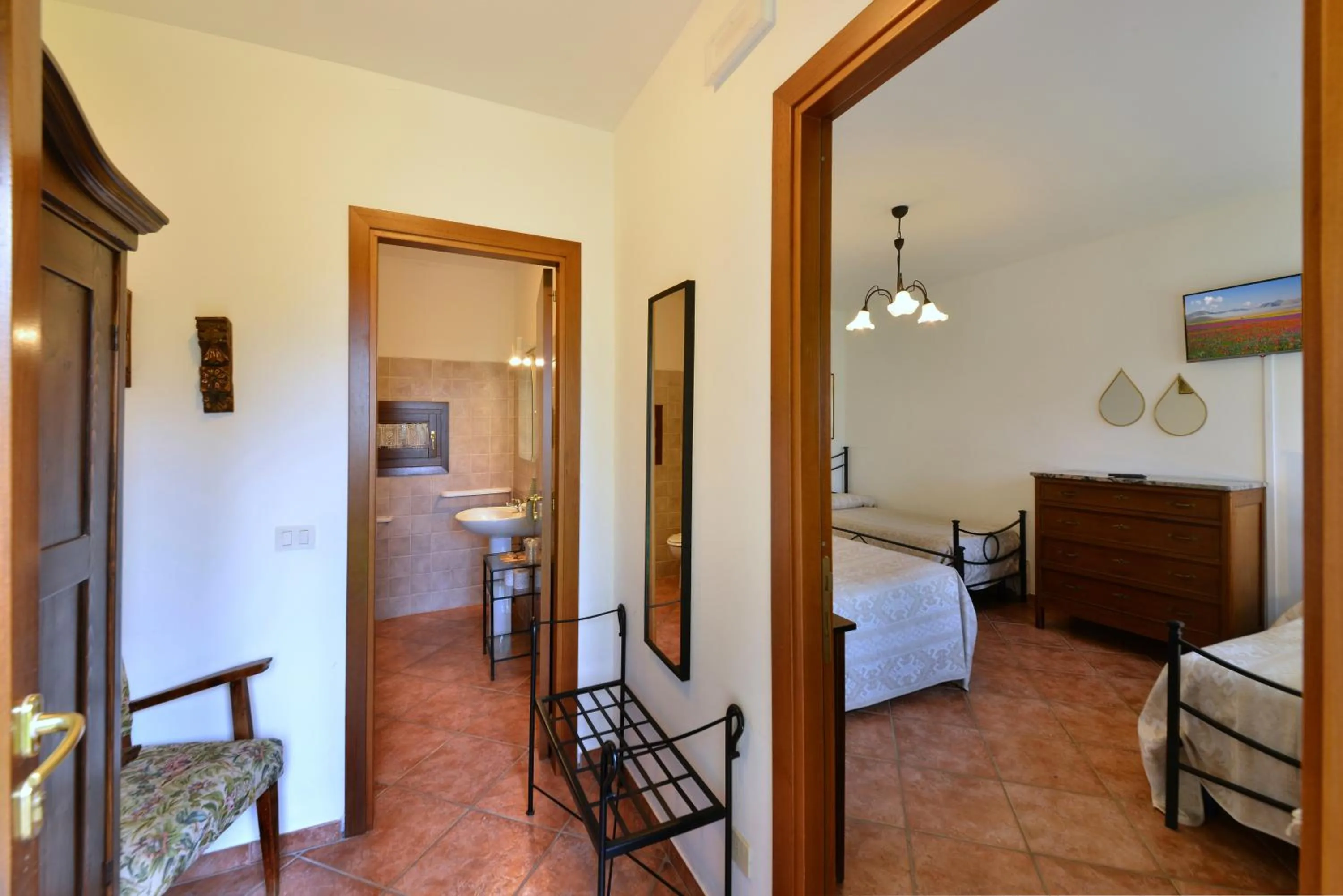 Bed in Agriturismo Sasso Rosso