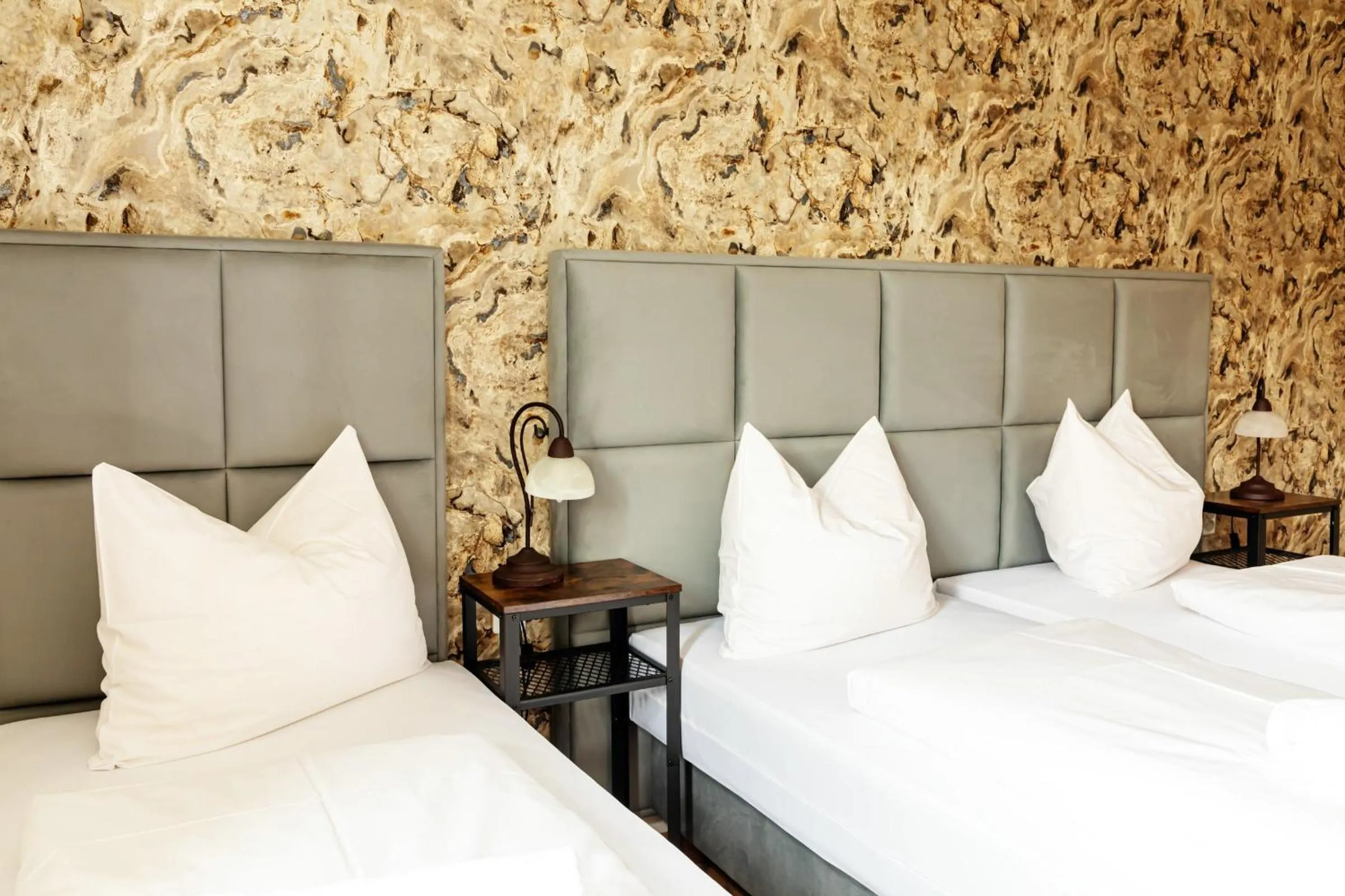 Bed in Hotel Kaiserhof