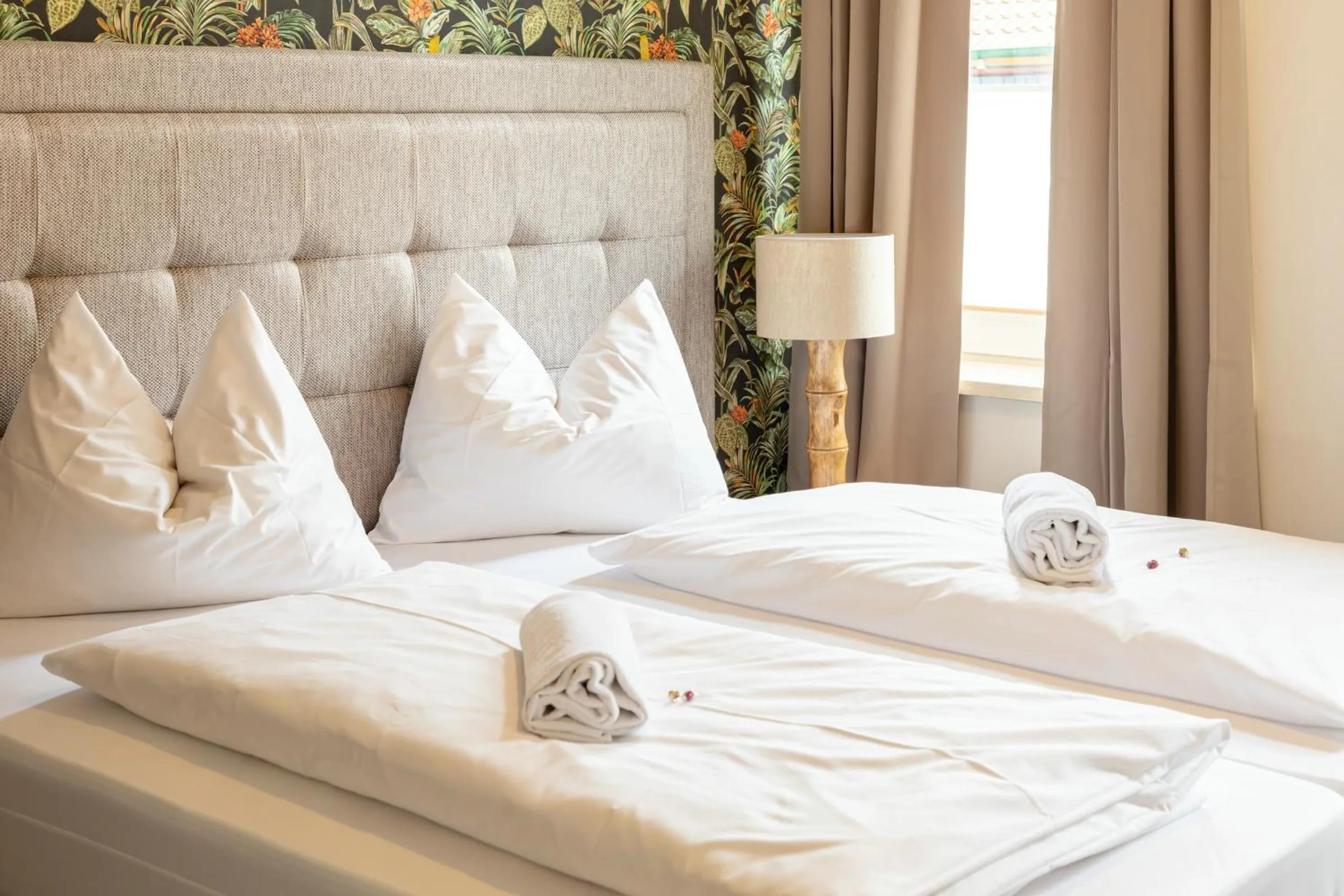 Bed in Hotel Kaiserhof