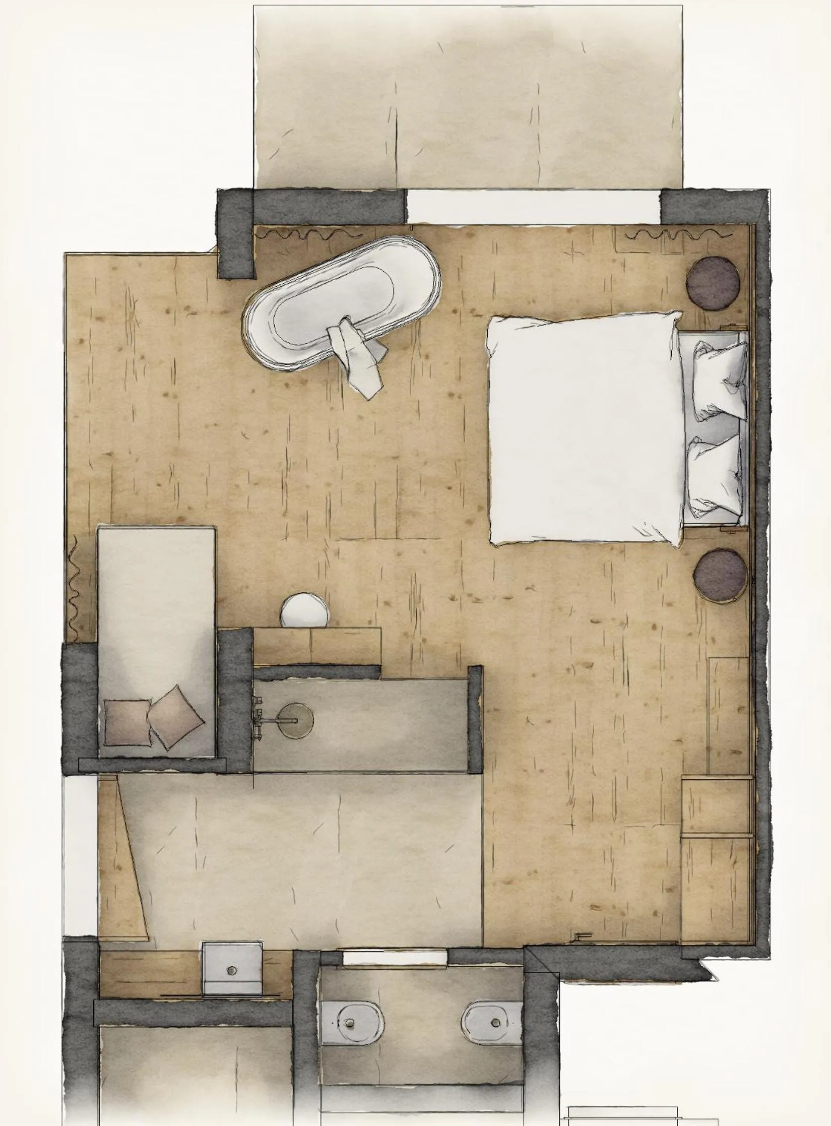 Floor plan in Hotel Erica