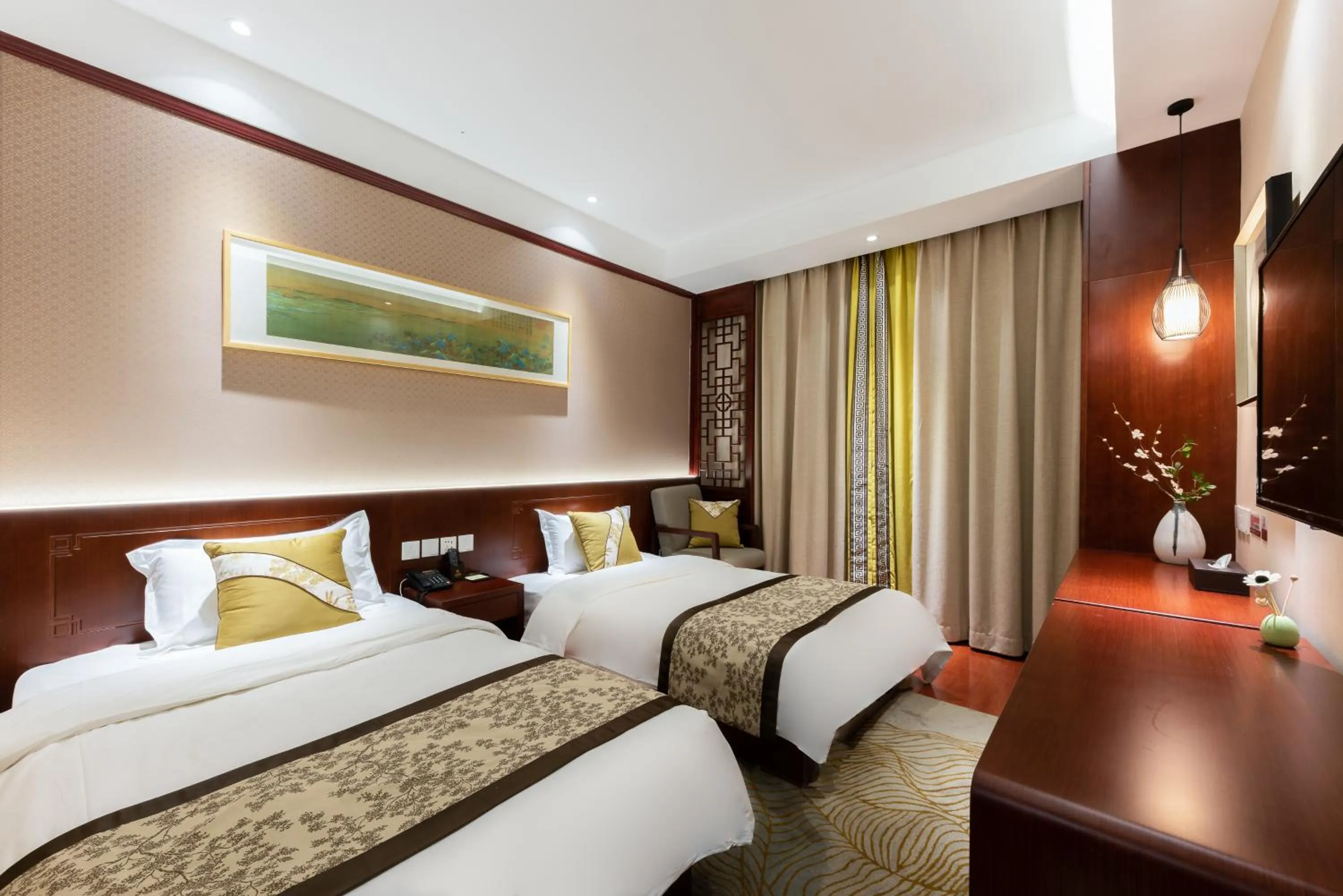 Photo of the whole room, Bed in Chinese Culture Holiday Hotel 唐府