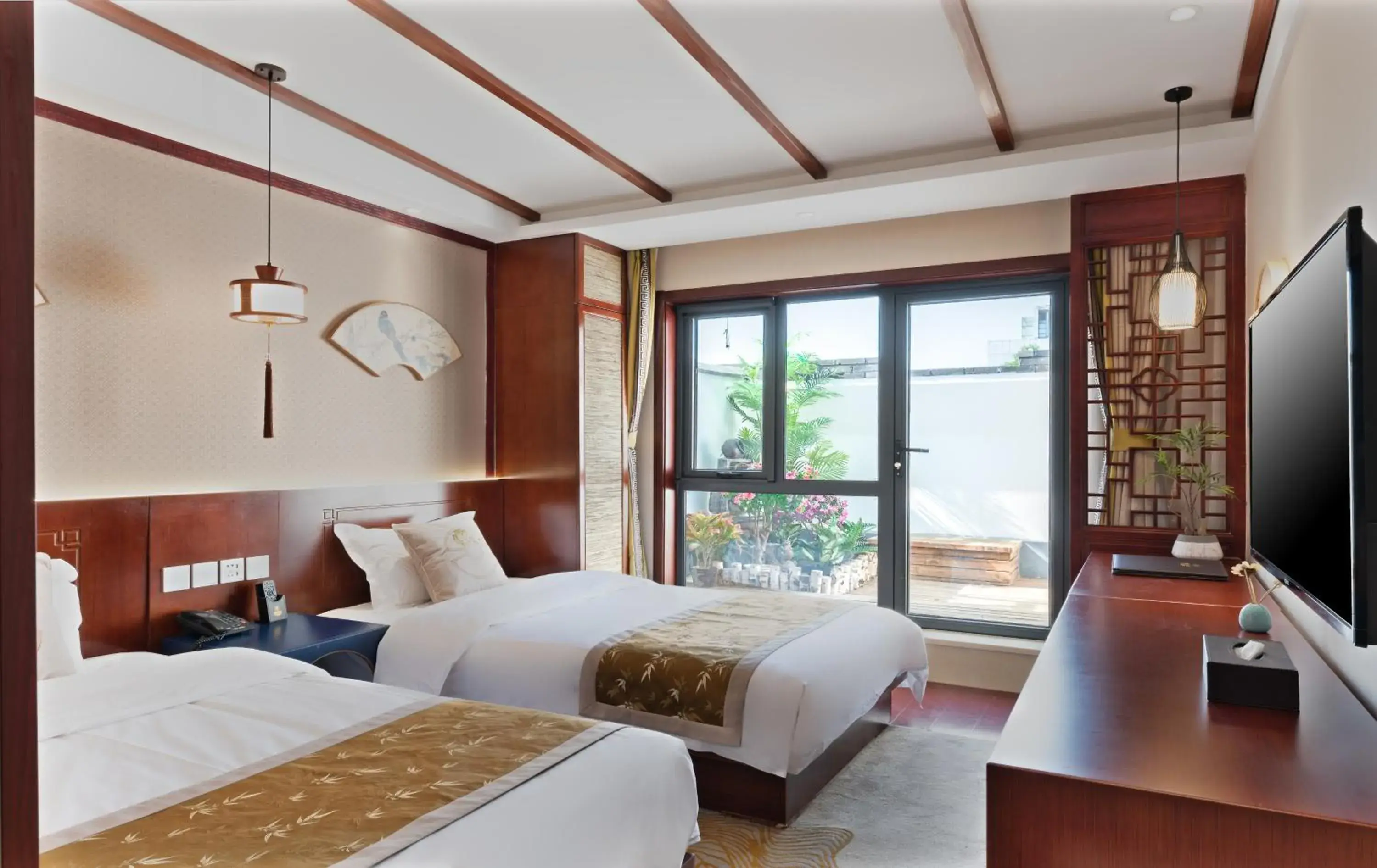 Twin Room with Terrace in Chinese Culture Holiday Hotel 唐府 Twin Room with Terrace in Chinese Culture Holiday Hotel 唐府