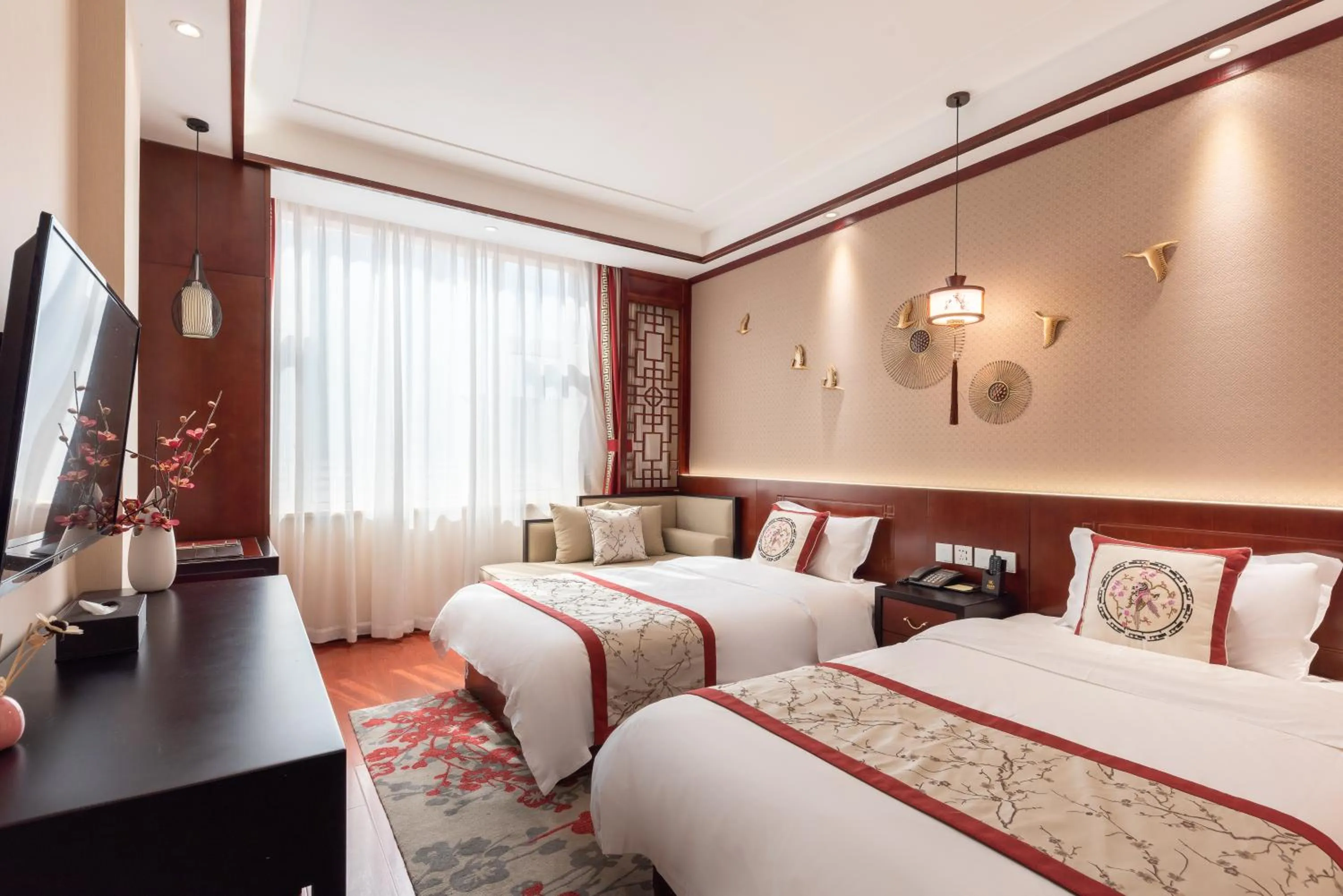 Photo of the whole room, Bed in Chinese Culture Holiday Hotel 唐府