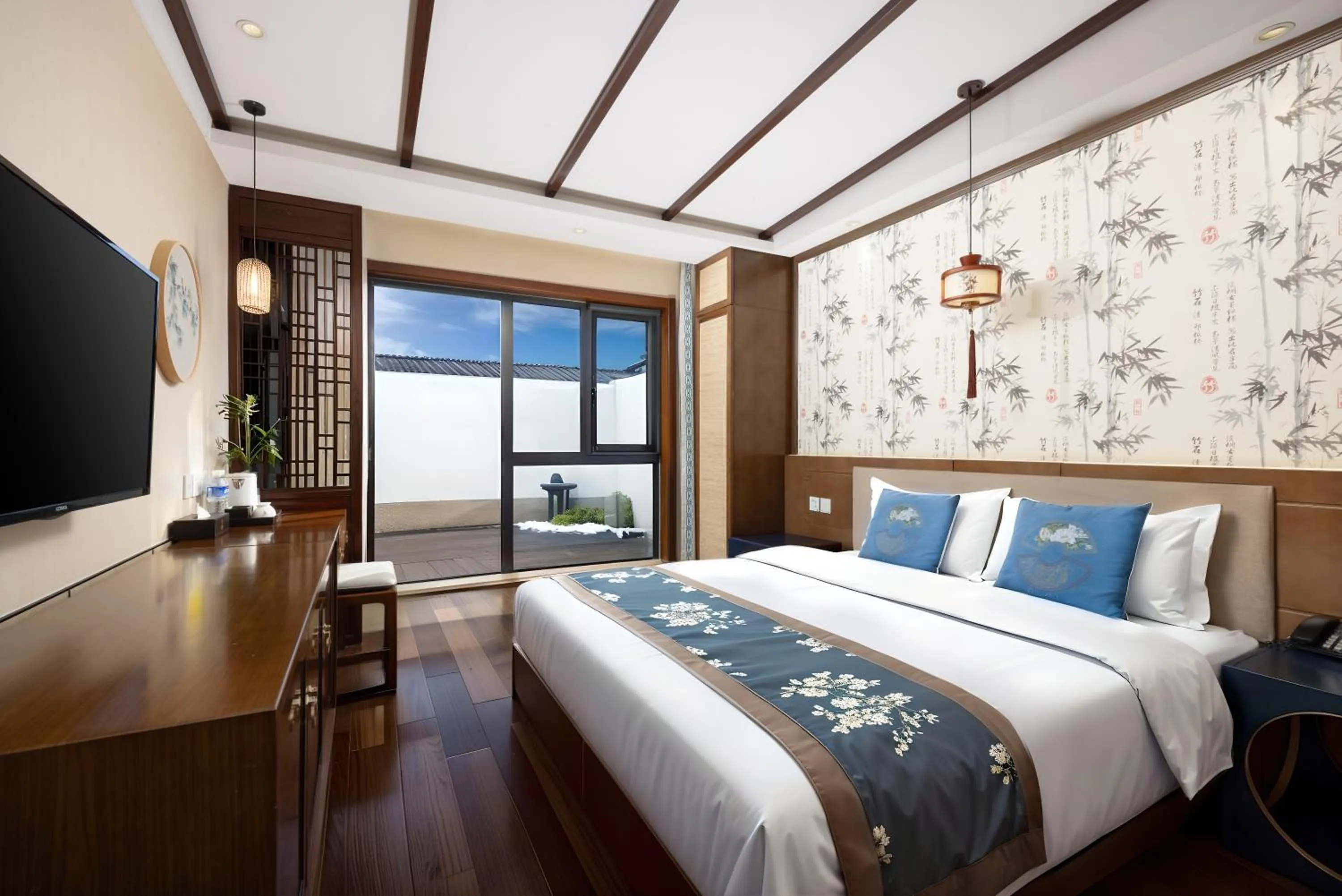 Bed in Chinese Culture Holiday Hotel 唐府