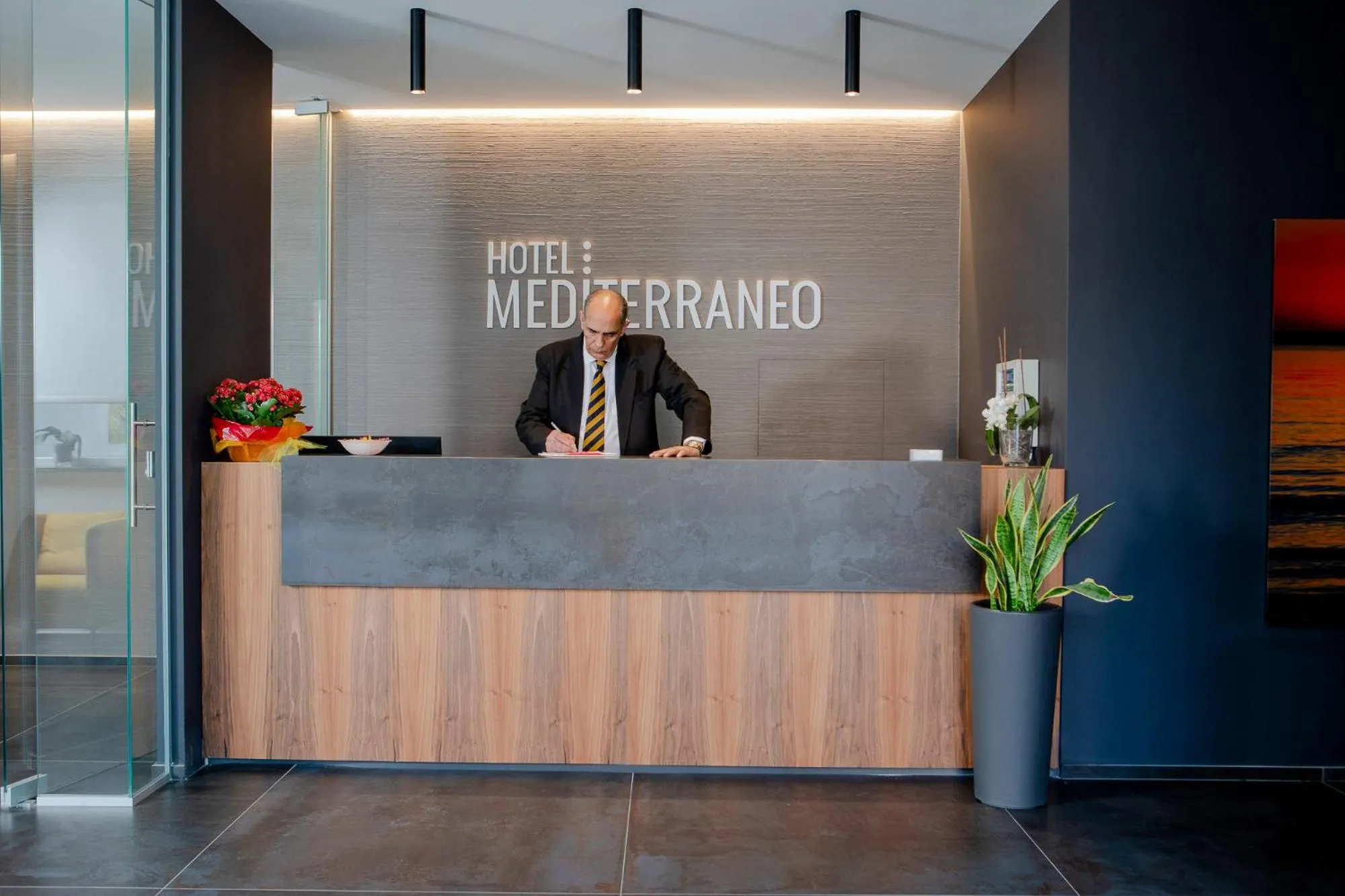 Lobby or reception in Hotel Mediterraneo