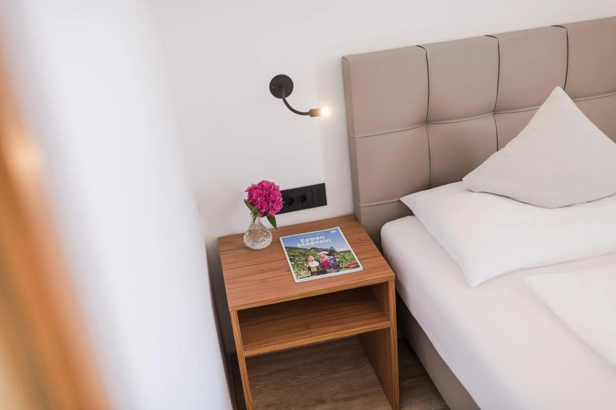 Decorative detail, Bed in Hotel Mandelhof