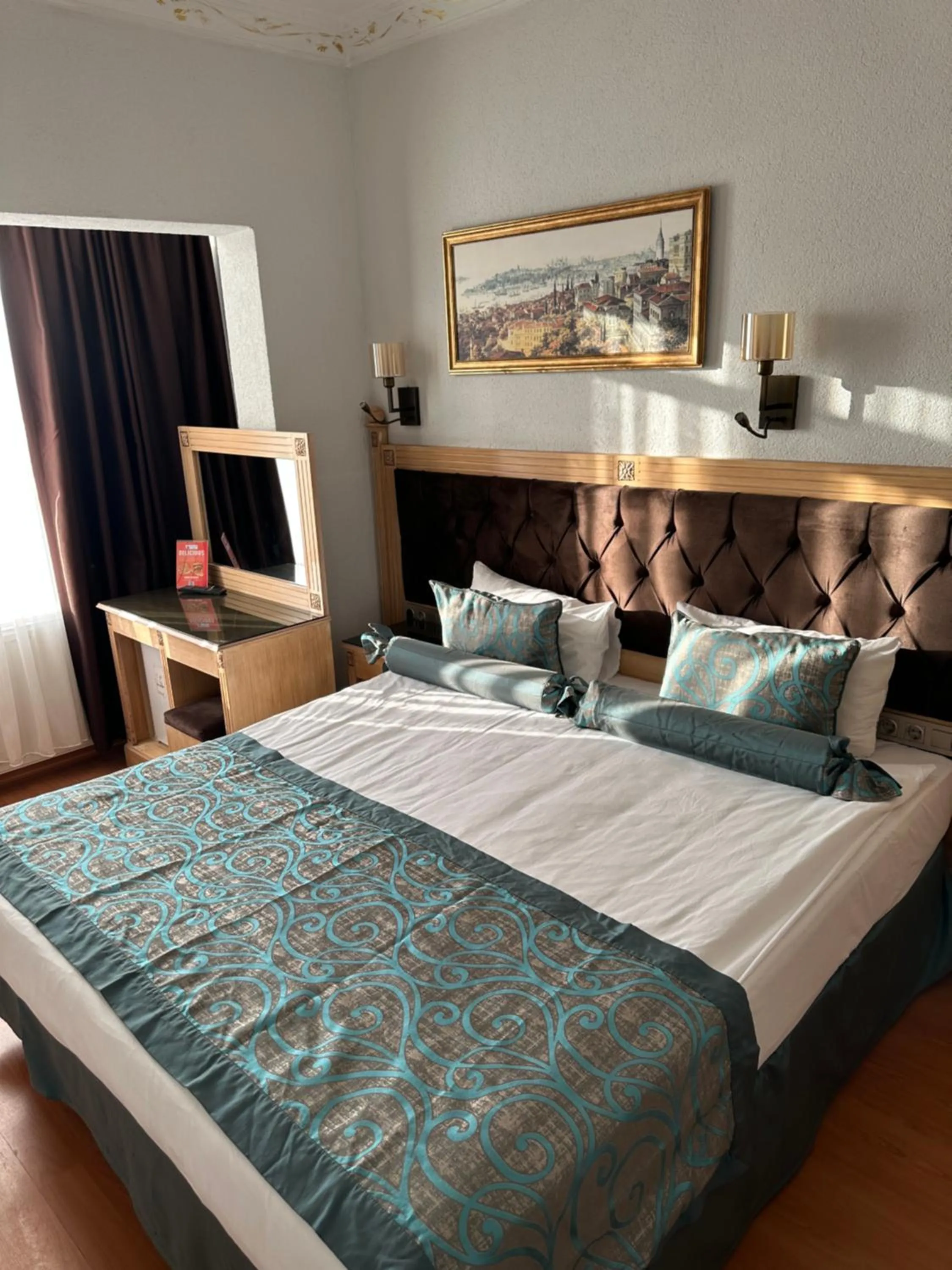 Bed in Blue Tuana Hotel Old City