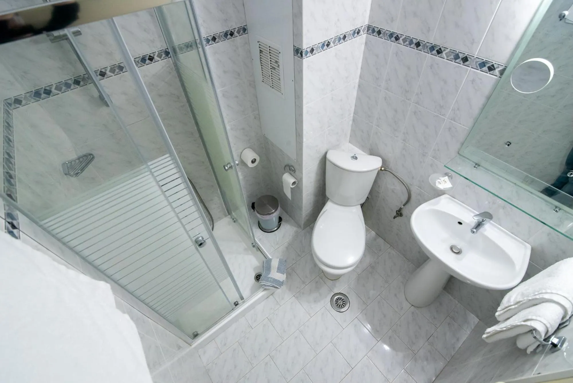 Shower in Dionisos Hotel