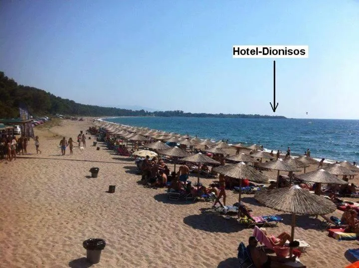 Beach in Dionisos Hotel