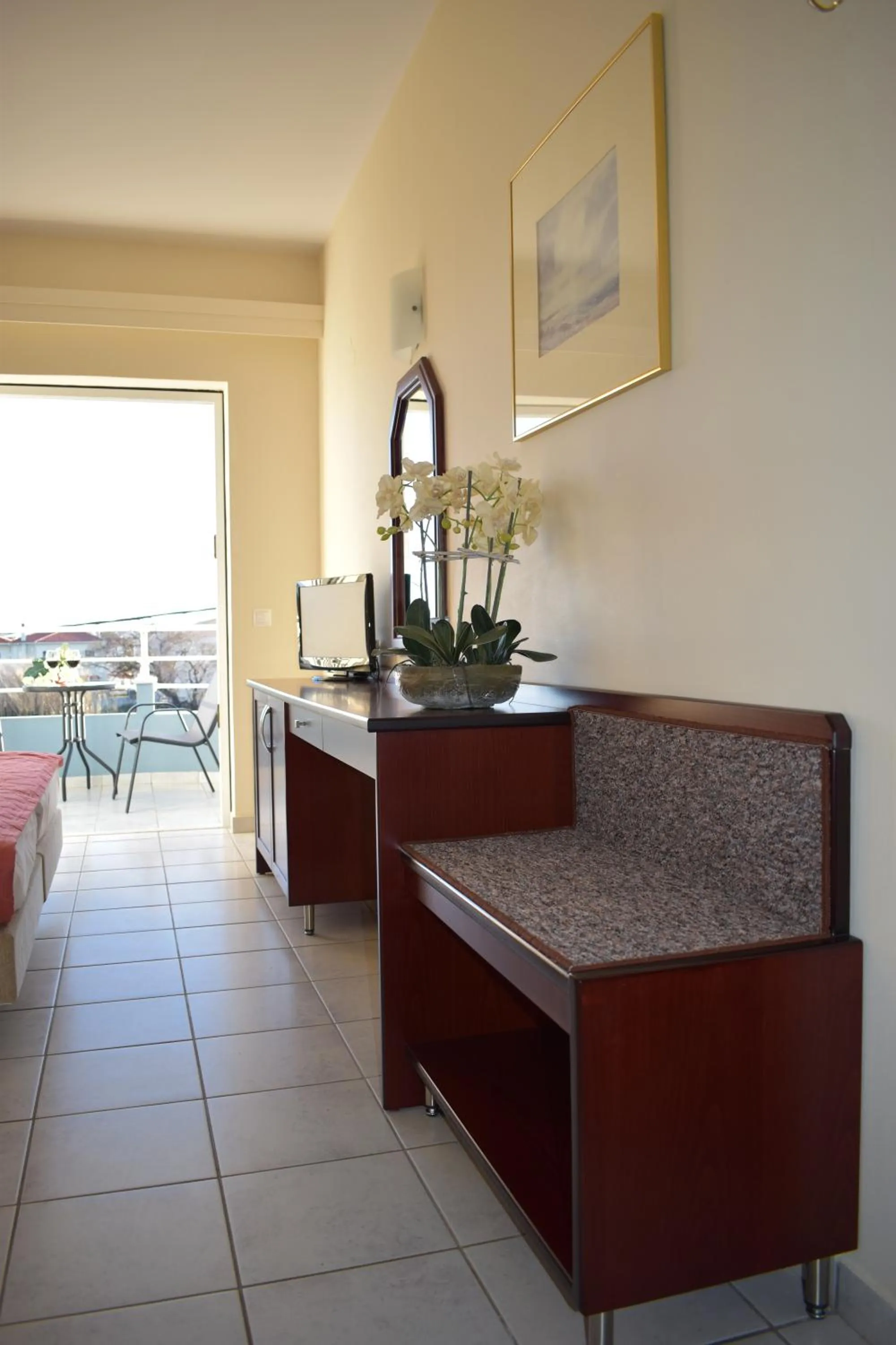 Decorative detail in Dionisos Hotel