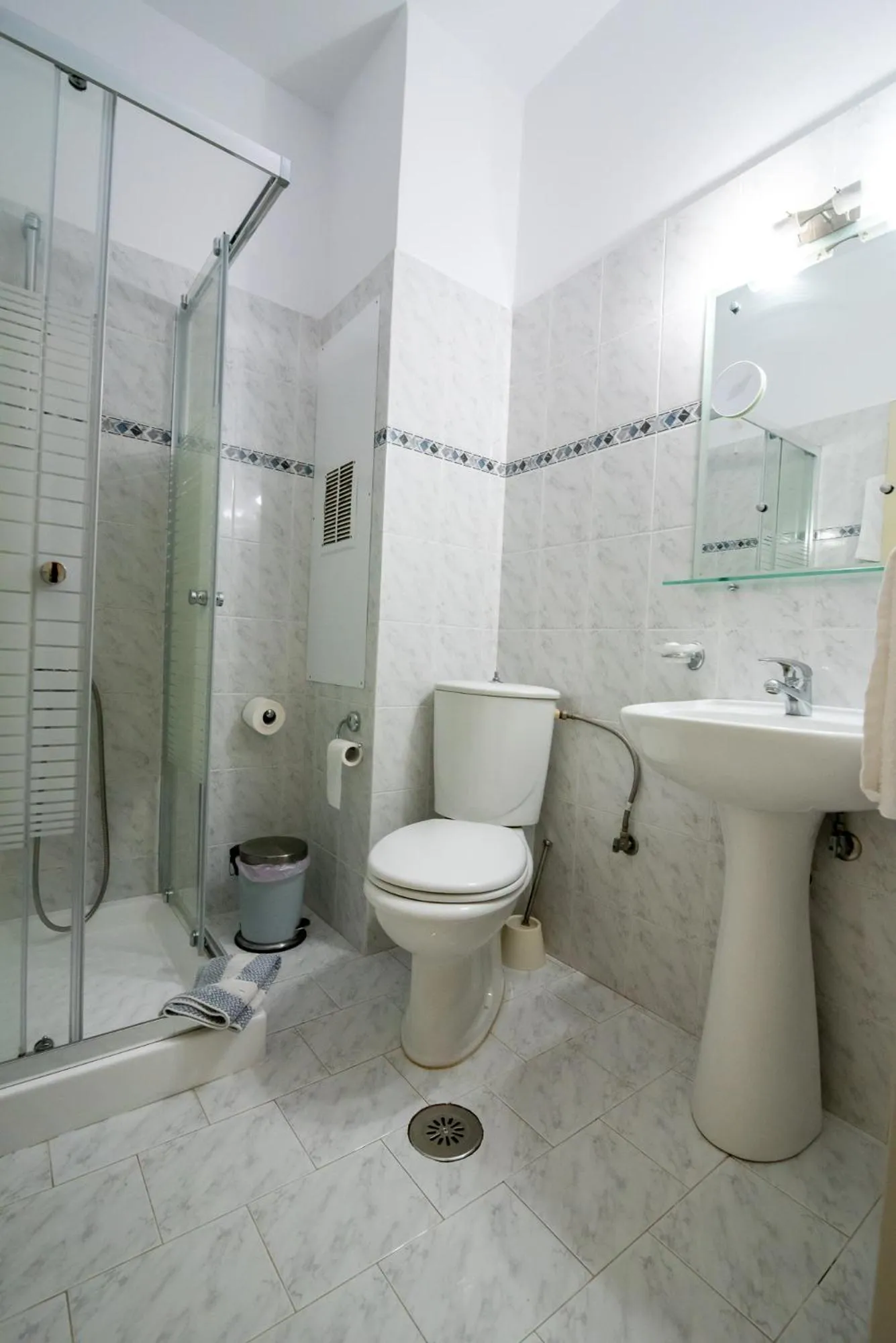 Shower in Dionisos Hotel