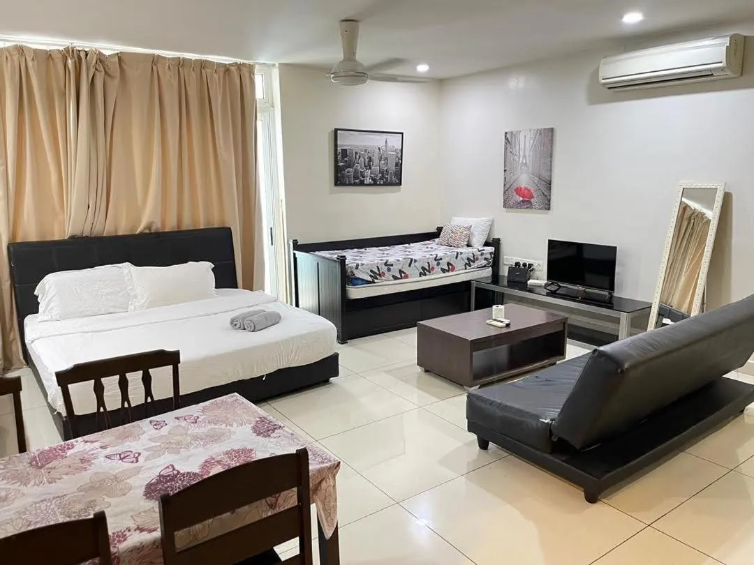 Bed in JB City D'Esplanade Shopping mall apartment