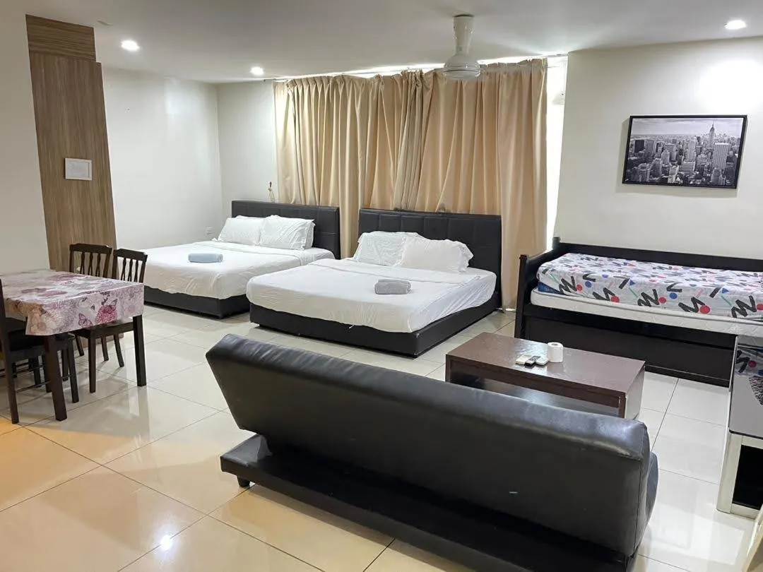 Bed in JB City D'Esplanade Shopping mall apartment