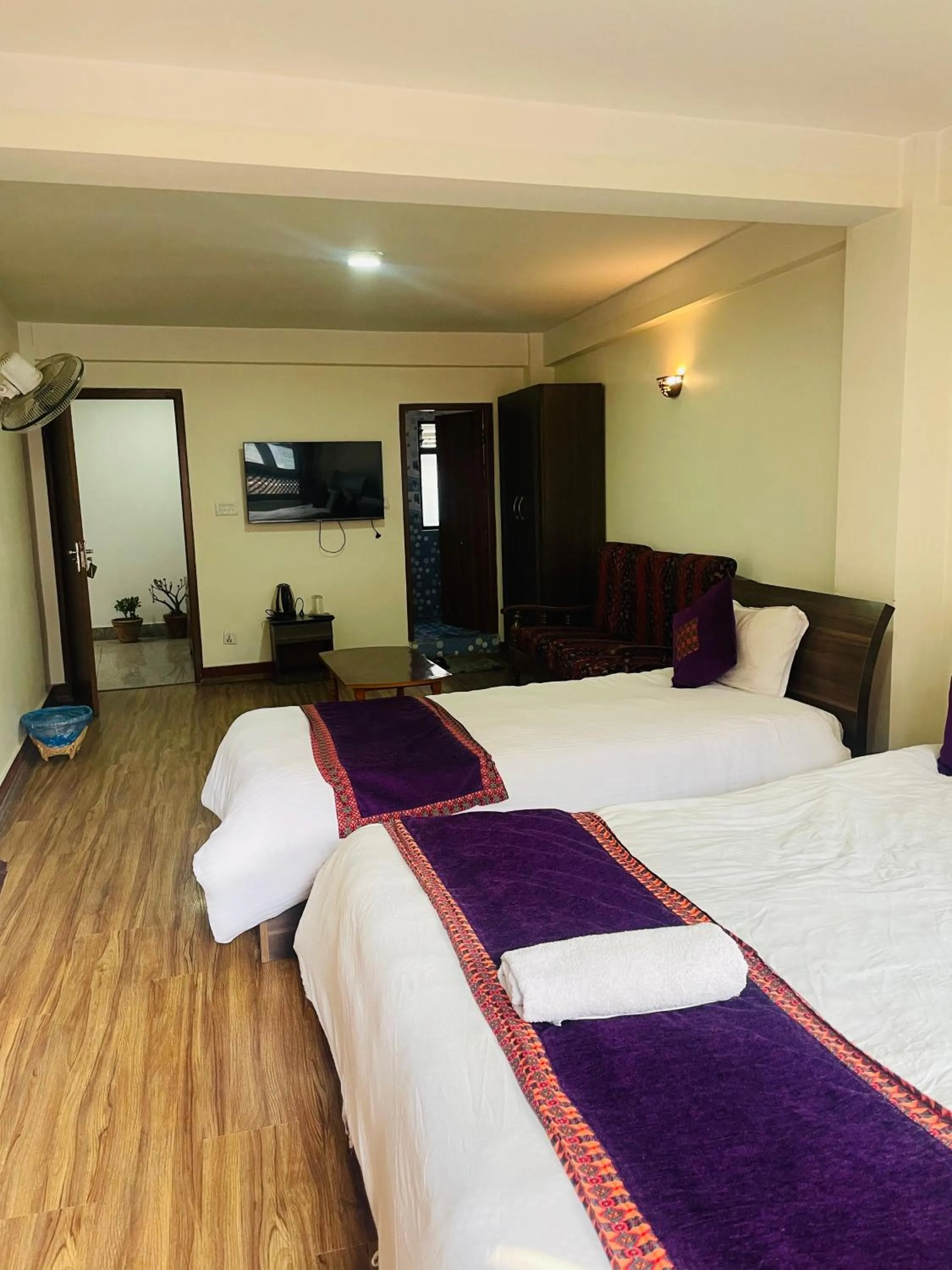 Bed in Hotel Bhaktapur Inn