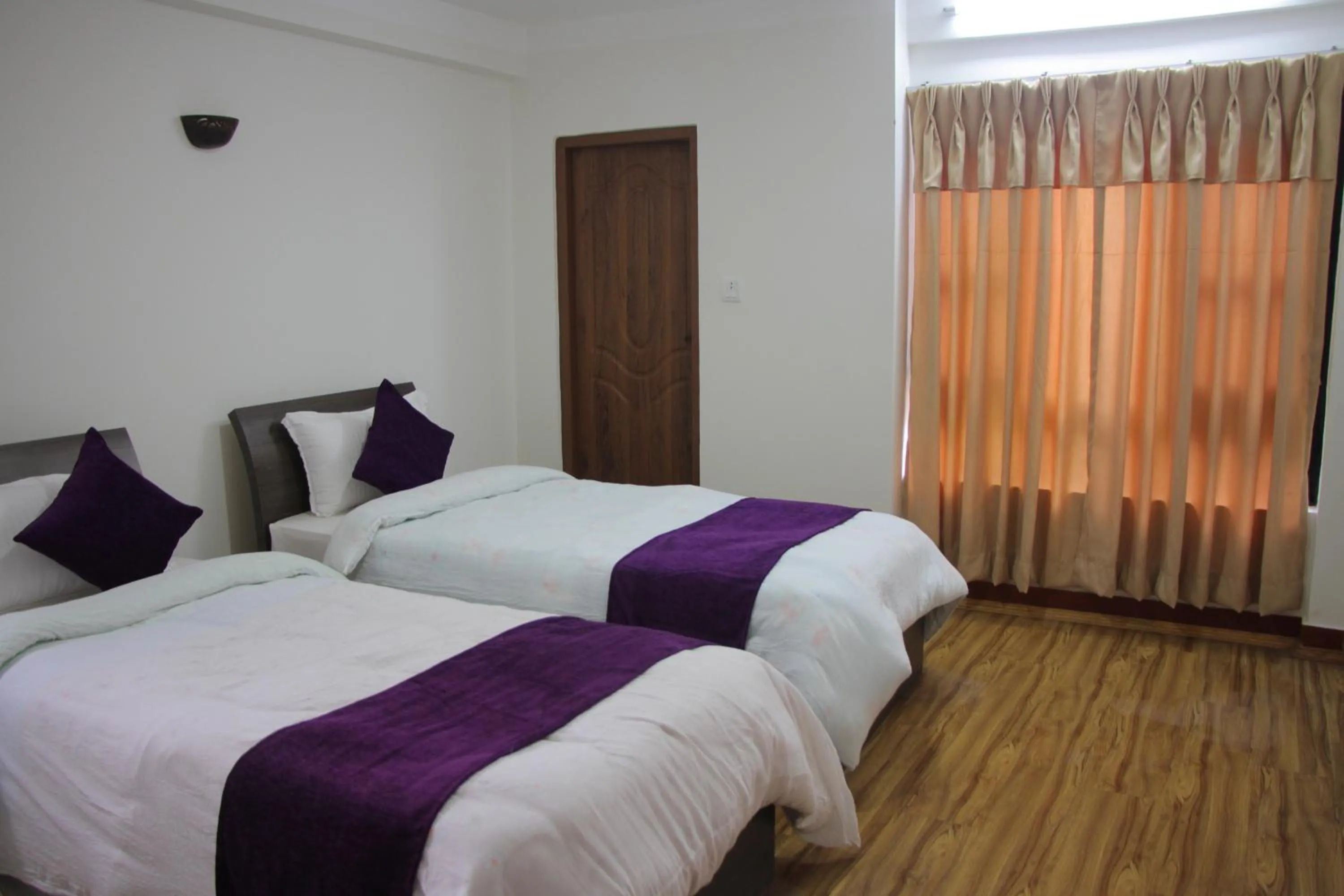 Bed in Hotel Bhaktapur Inn