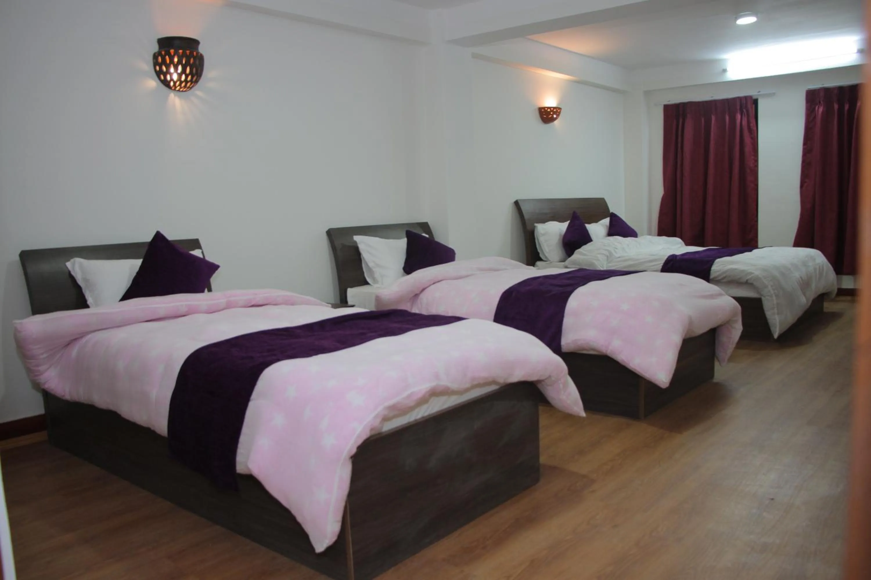 Bed in Hotel Bhaktapur Inn