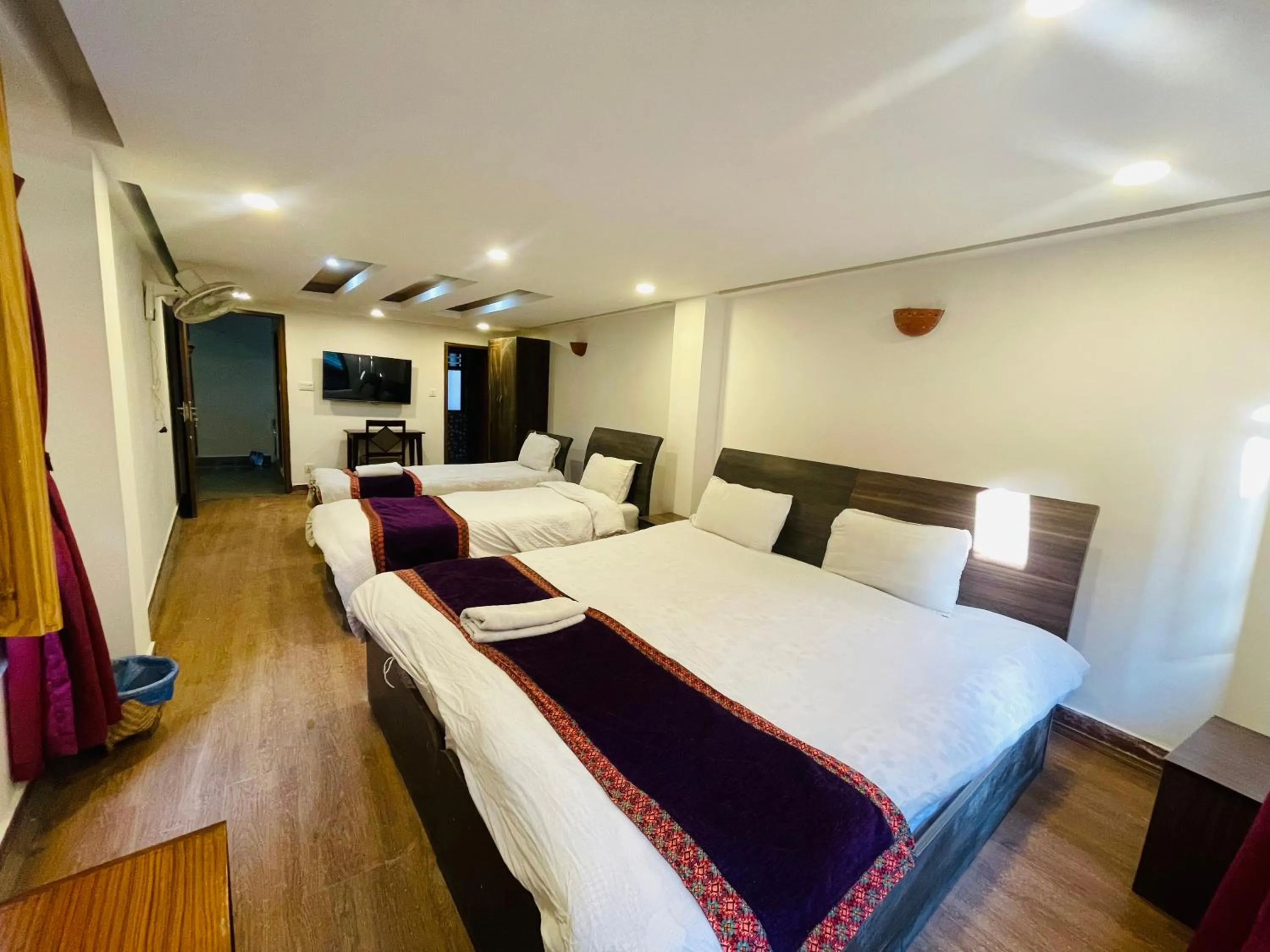 Bed in Hotel Bhaktapur Inn